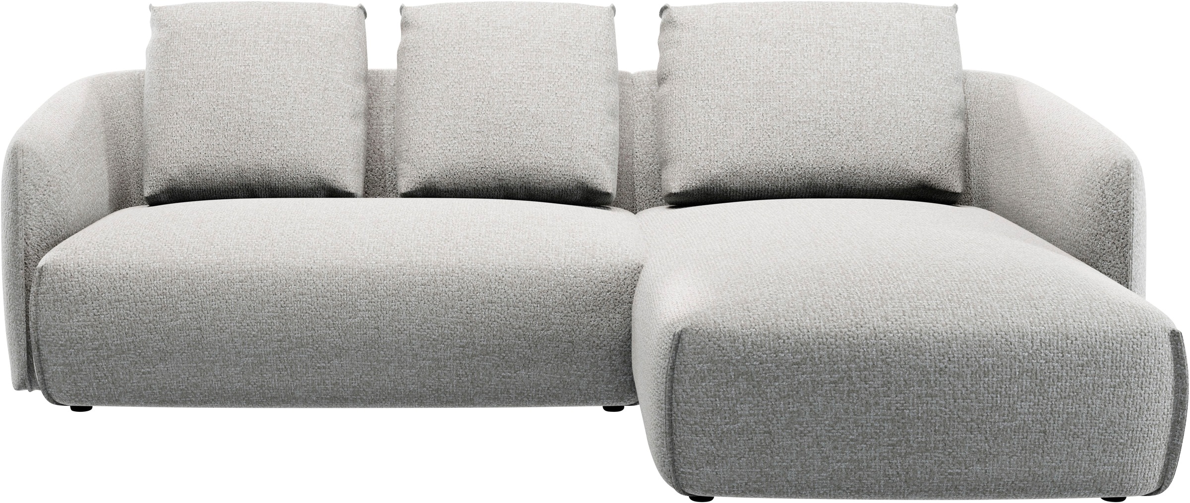 Guido Maria Kretschmer Home&Living Ecksofa »Shawn Designsofa mit elegant geschwungen Armlehnen, L-Form«, bequem, organischer Form, mit hochwertigem Bezug