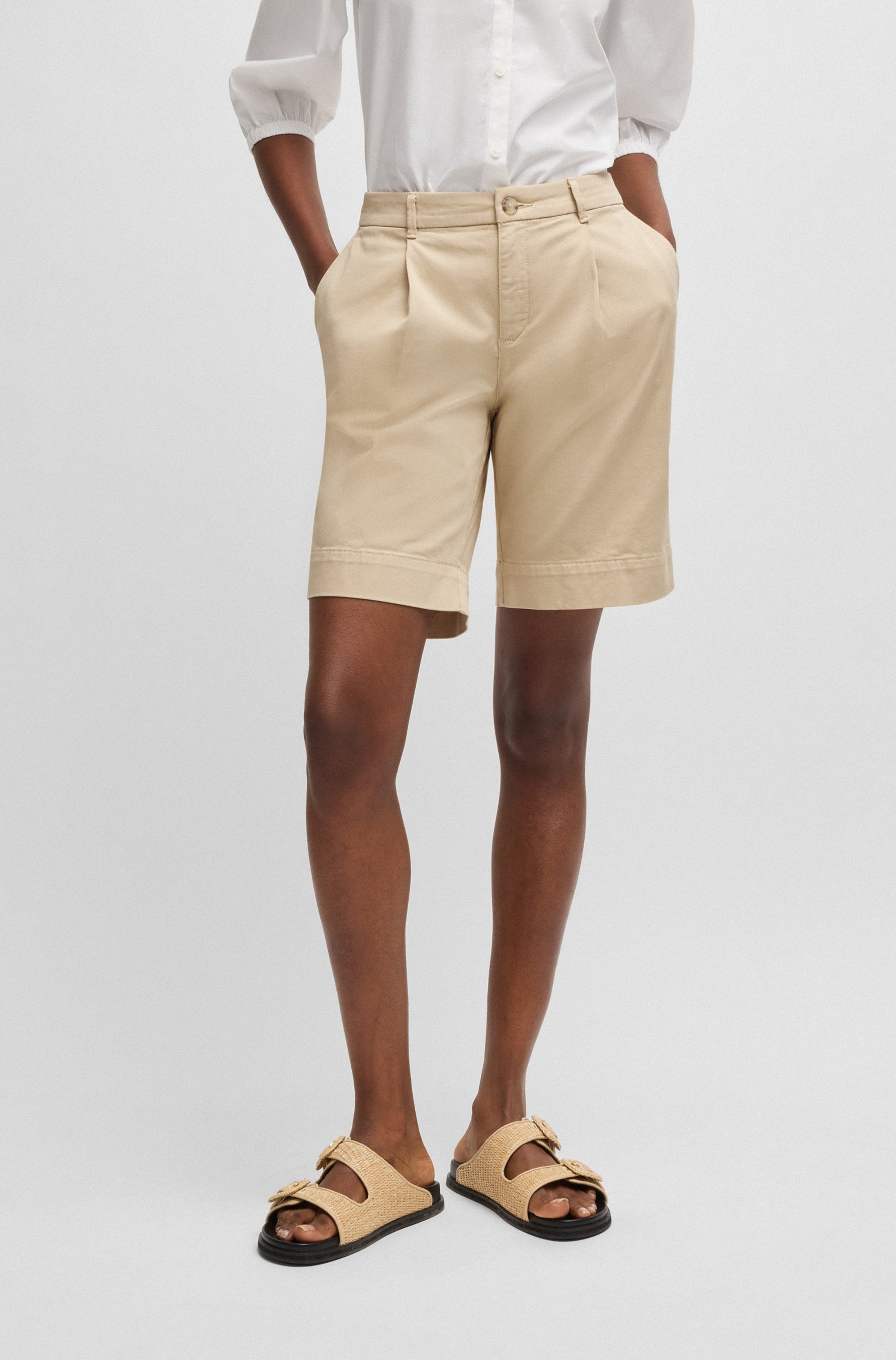 BOSS ORANGE Chinoshorts "C Taggie1-D", mit BOSS Schriftzug günstig online kaufen