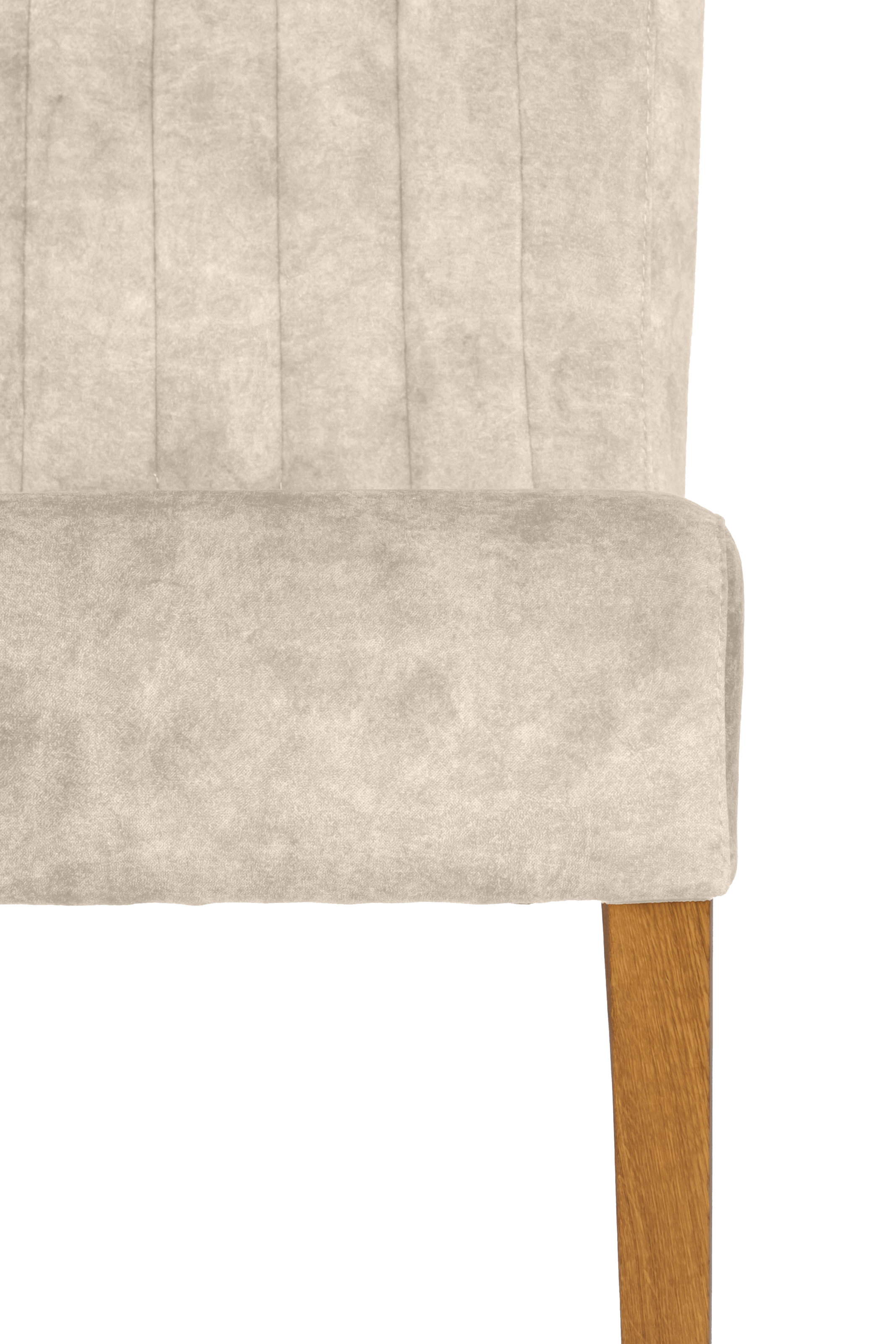 Home affaire 4-Fußstuhl, (Set), 2 St., Samtvelours, vertikale Nähte in der Rückenlehne
