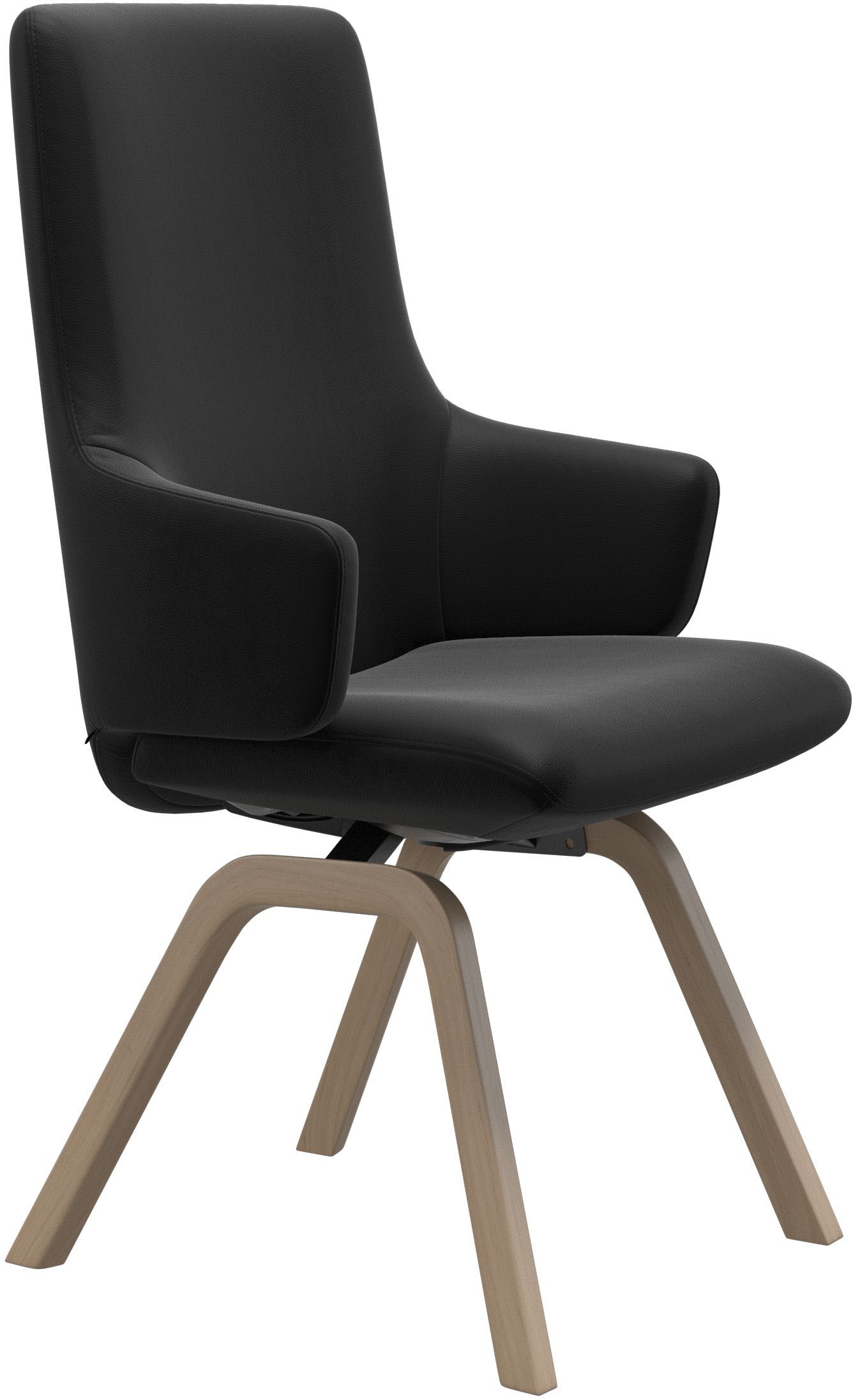 Stressless® Polsterstuhl »Laurel«, Leder PALOMA, High Back mit Armlehne, Größe L, mit schräggestellten Beinen in Eiche