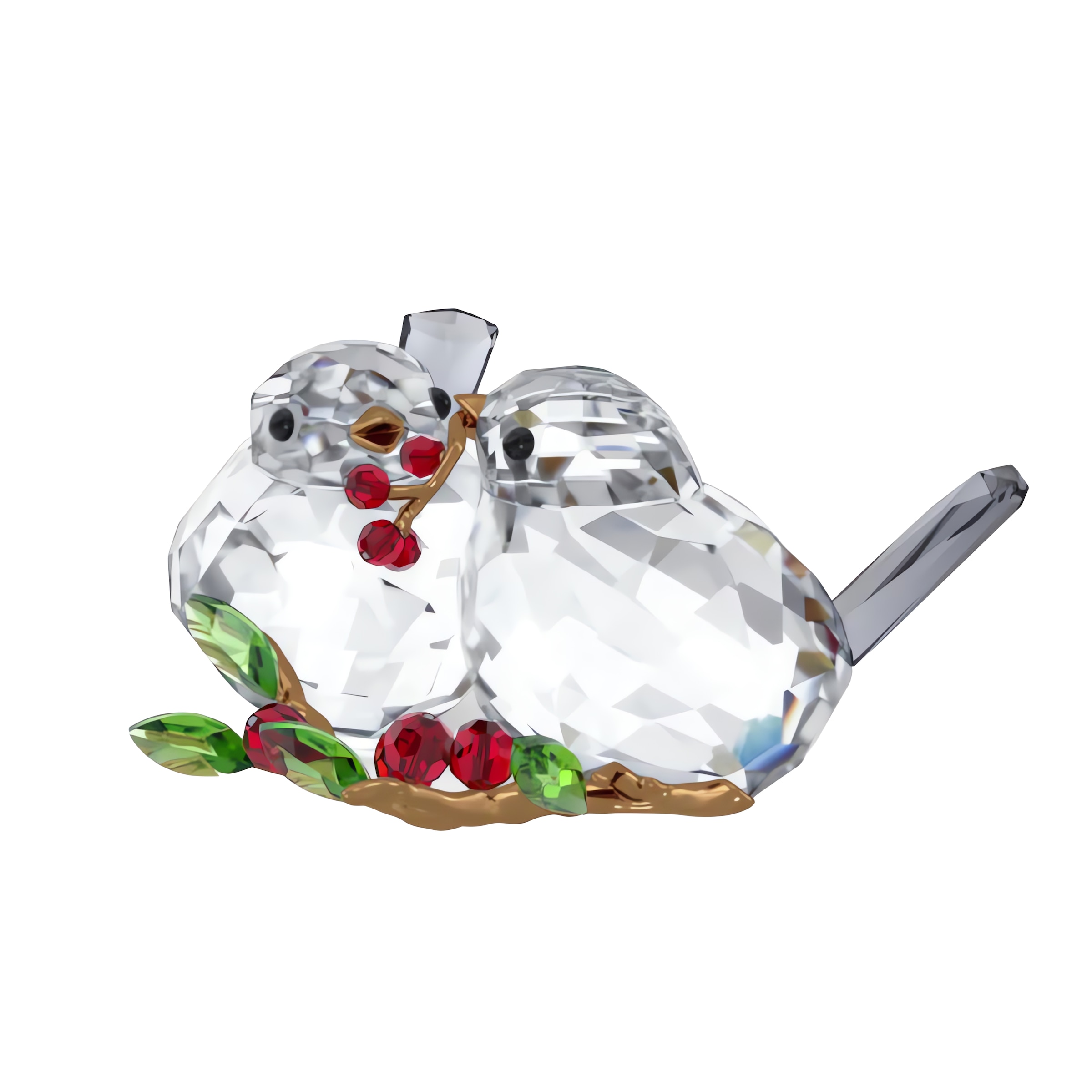 Swarovski Tierfigur »Dekofigur Kristallfigur Sammelfigur Idyllia Vogelpaar und Beeren,«