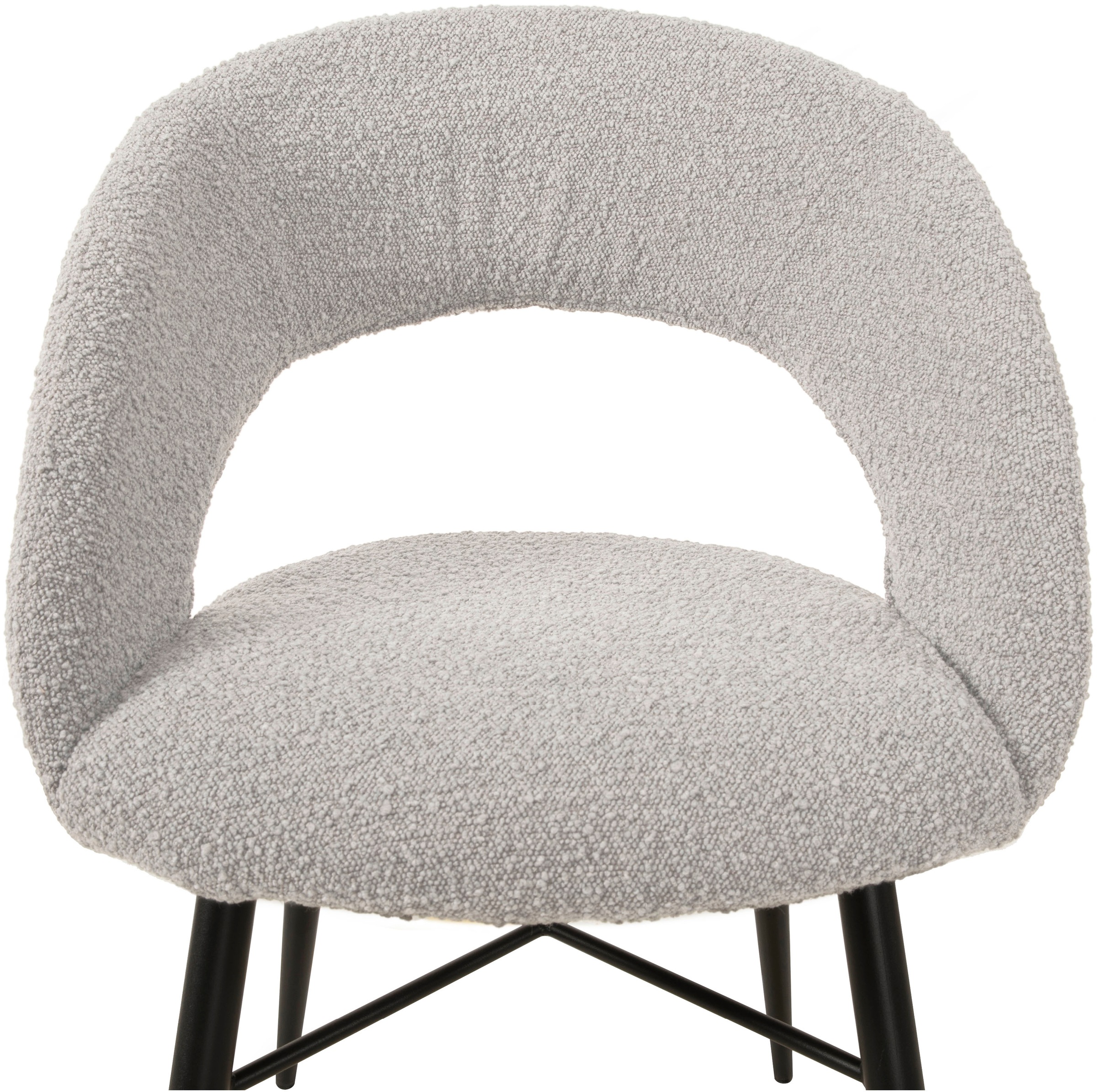 OMG Design Esszimmerstuhl »Marley«, (Set), 1 St., Stoff, mit modernem Cut-Out, Bouclé Bezug