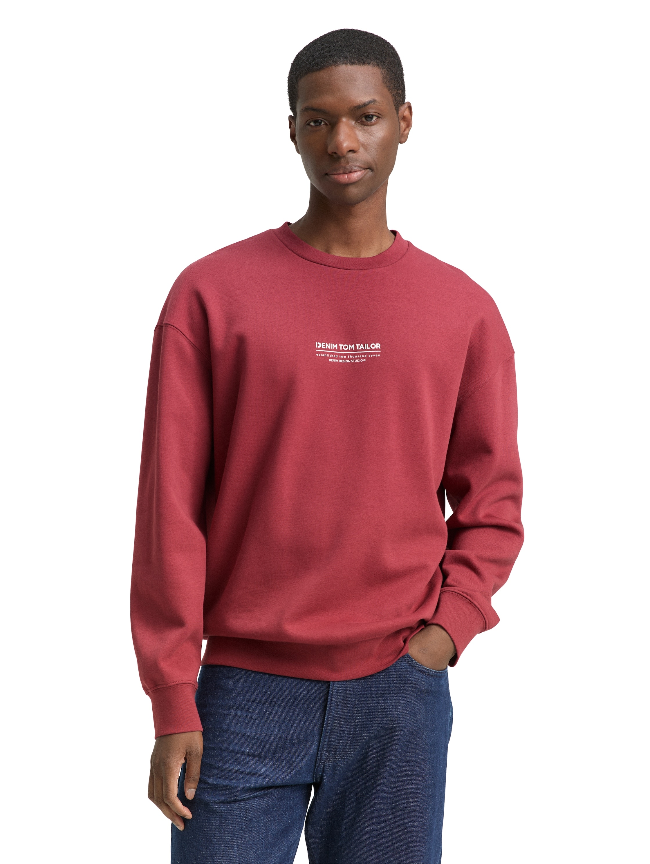 TOM TAILOR Denim Sweatshirt mit Logo Print günstig online kaufen
