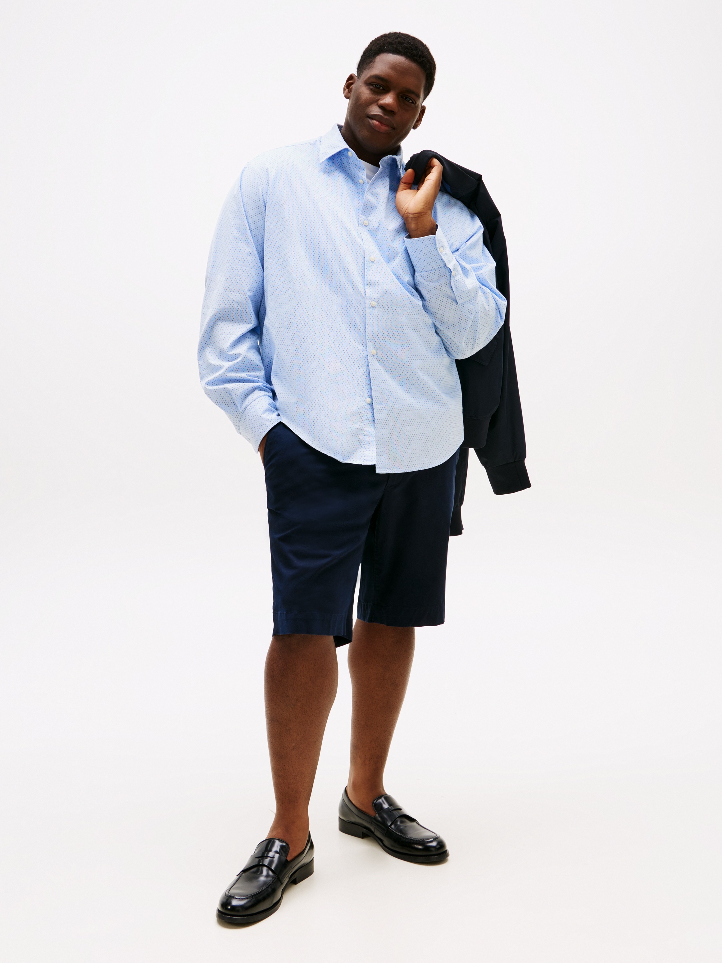 Tommy Hilfiger Big & Tall Langarmhemd "BT-FLEX POPLIN MINI PNT RF SRT-B", G günstig online kaufen