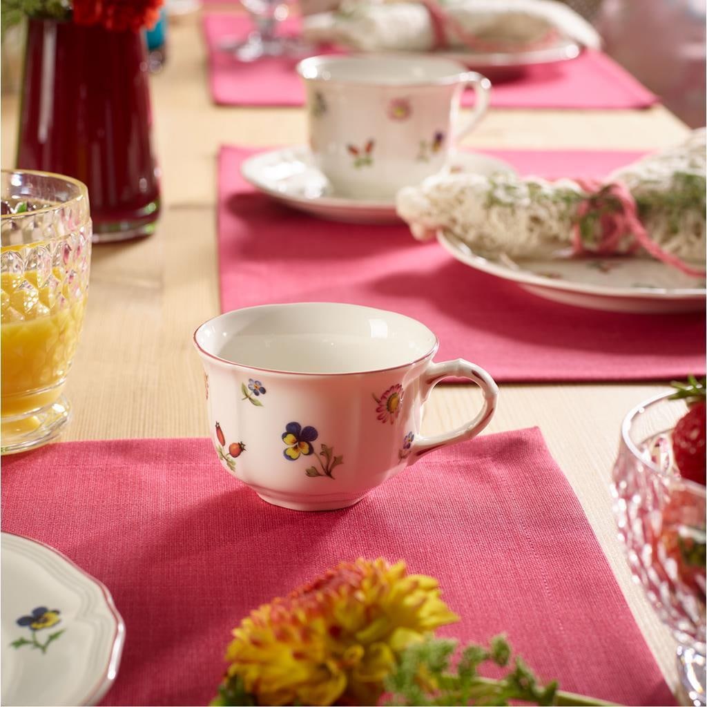 Villeroy & Boch Geschirr-Set »Teeservice Petite Fleur 13er Set weiß« Spülmaschinengeeignet, Mikrowellengeeignet