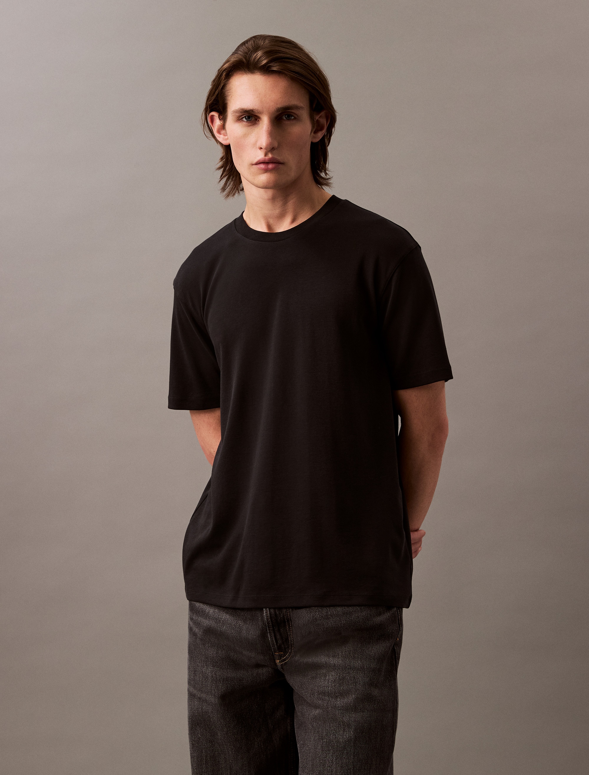 Calvin Klein T-Shirt "SS NA WHSL SUPIMA CREWNECK TEE" Rundhalsausschnitt, regular fit