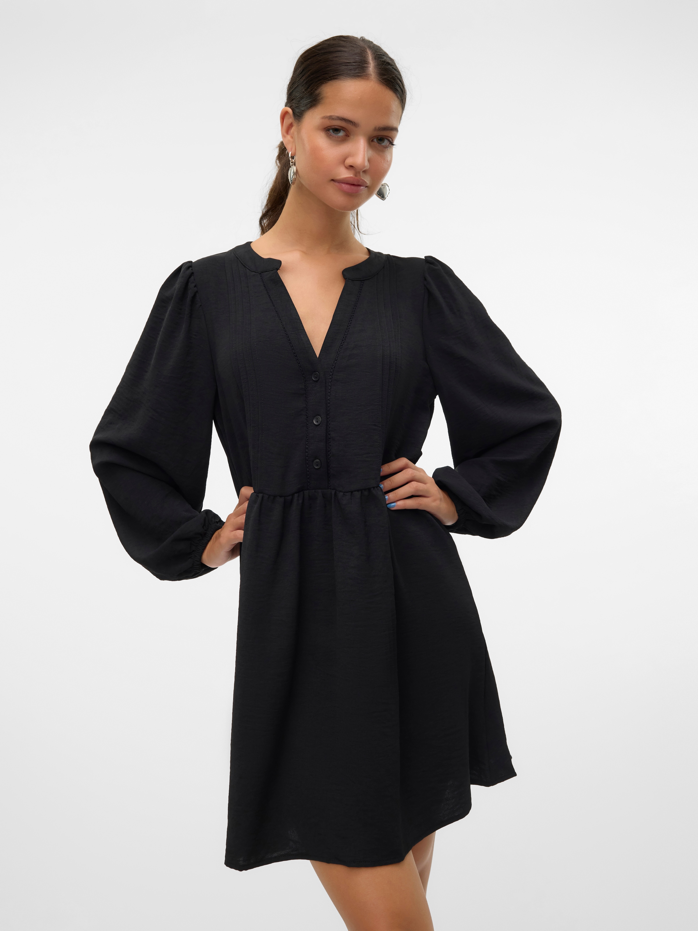 Vero Moda Tunikakleid »VMEMMA LS LACE DRESS WVN GA NOOS«, Sommerkleid