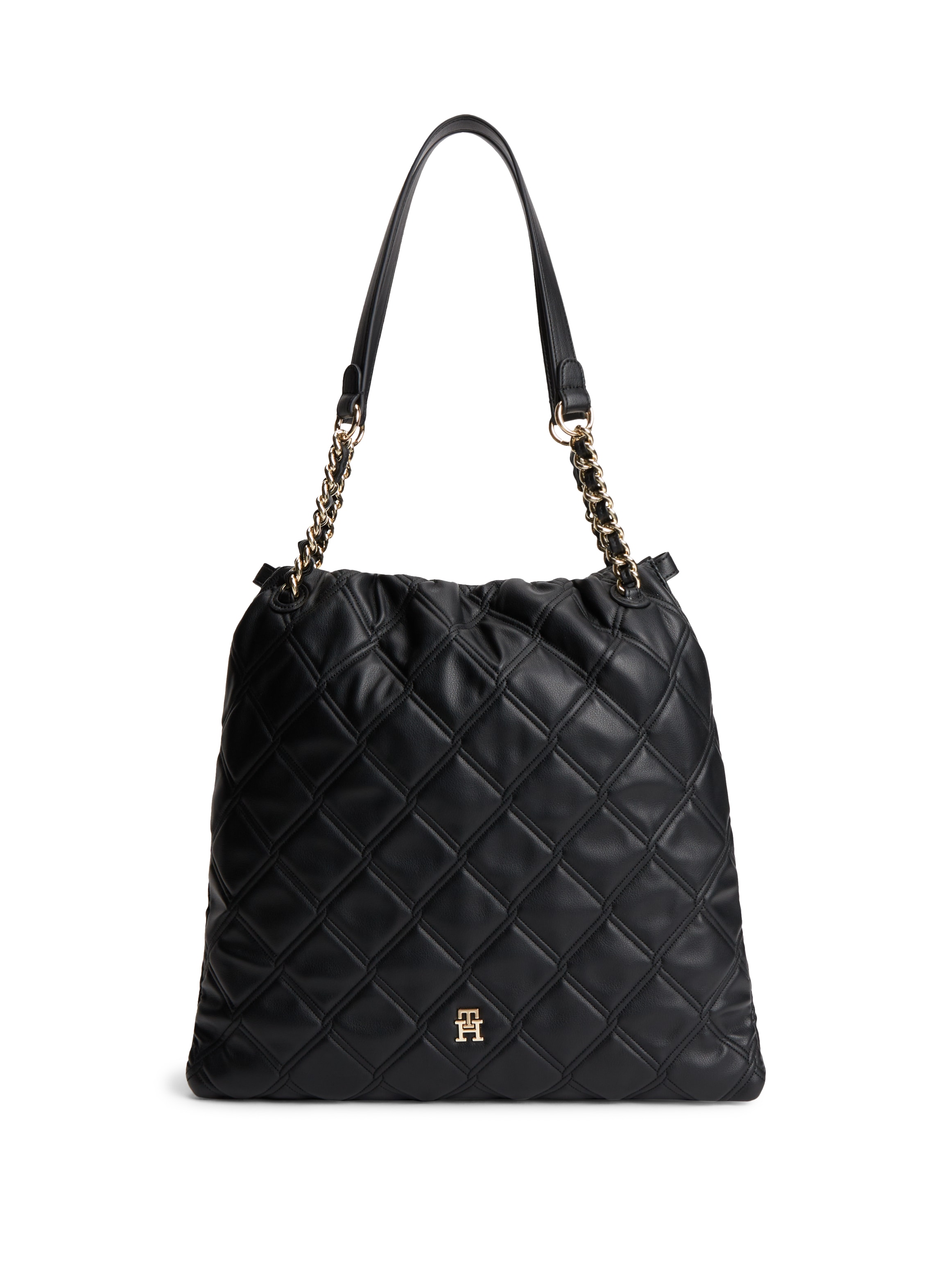 Tommy Hilfiger Tragetasche "TH FEMININE TOTE" Damen Umhängetasche, Schultertasche, Handtasche mit Ziersteppung