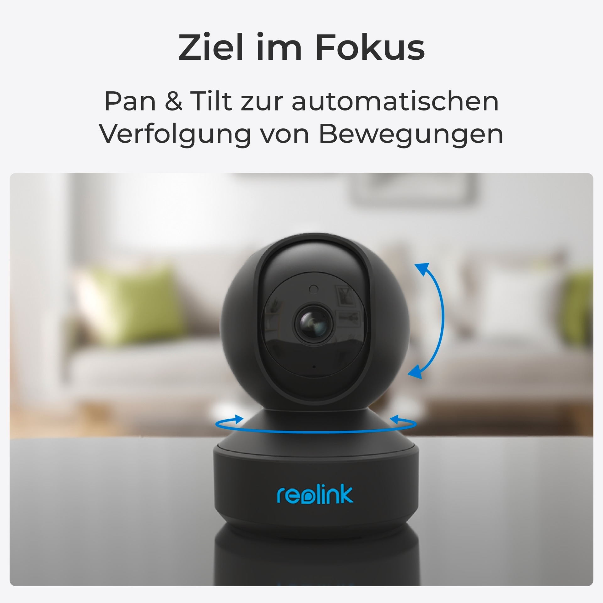 Reolink Überwachungskamera »E Series E330 - 4MP WLAN Überwachungskamera Innen mit Auto Tracking«, Innenbereich, Personen-/Tiererkennung, Schwenk & Neigung, 2-Wege-Audio, Nachtsicht