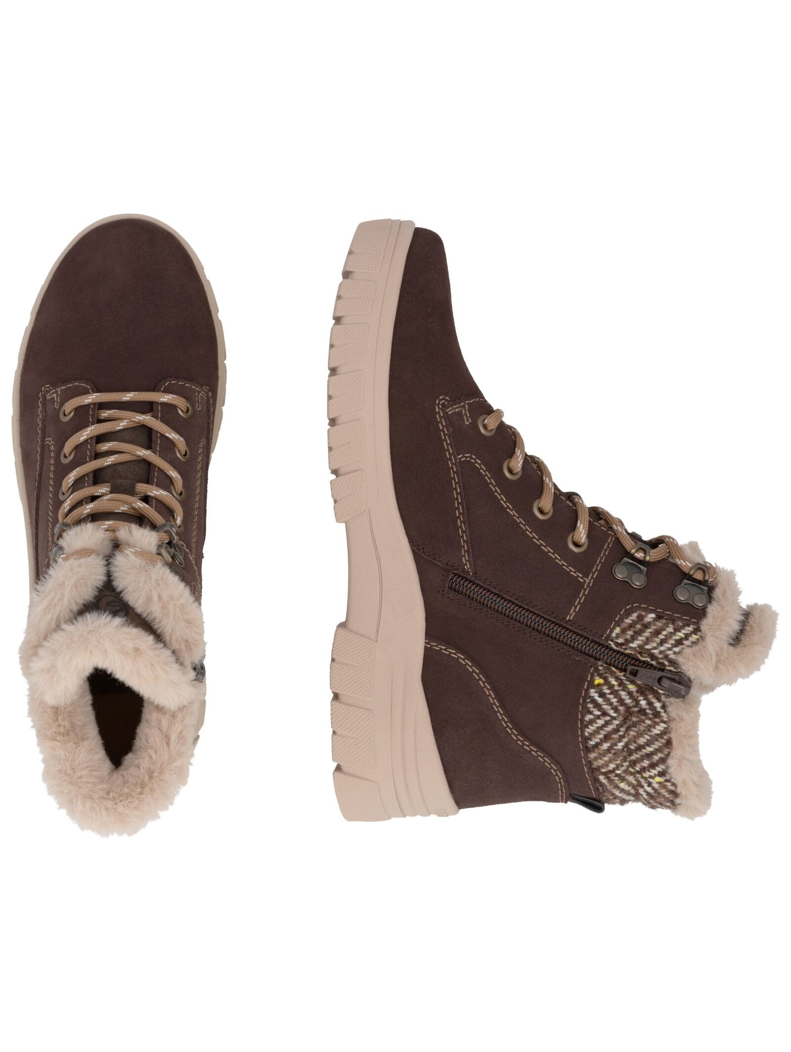 Remonte Schnürstiefelette »Remonte Stiefelette Veloursleder«
