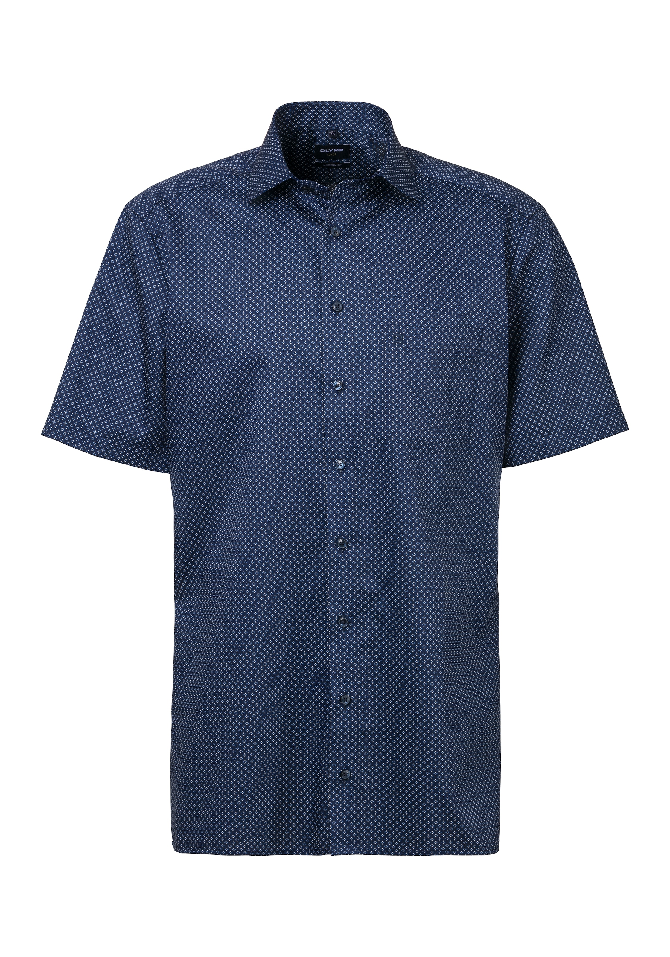OLYMP Kurzarmhemd "Luxor", mit modischem Muster, Pflege- und Bügelleichtigkeit