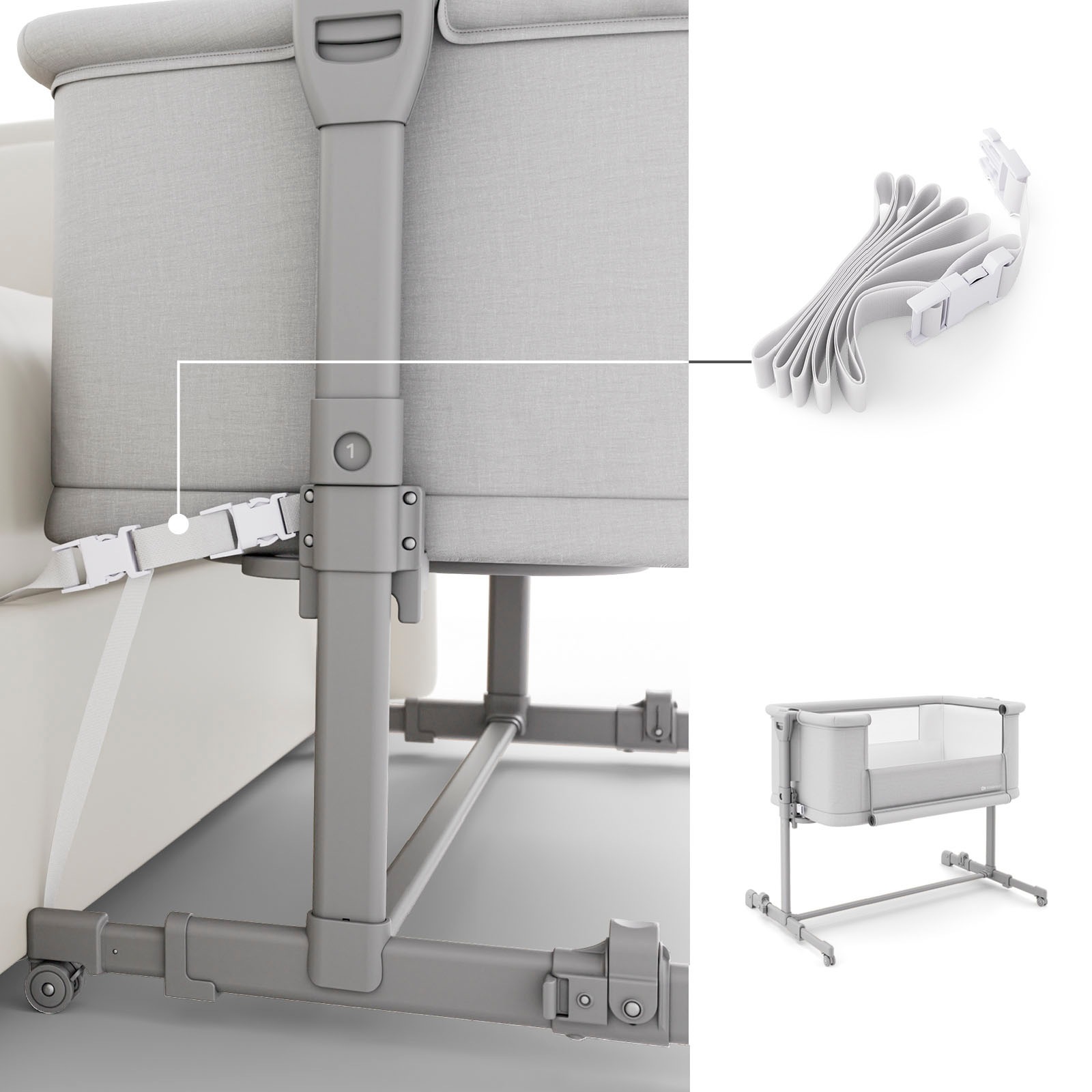 Kinderkraft Beistellbett »Nestee Grow 2«