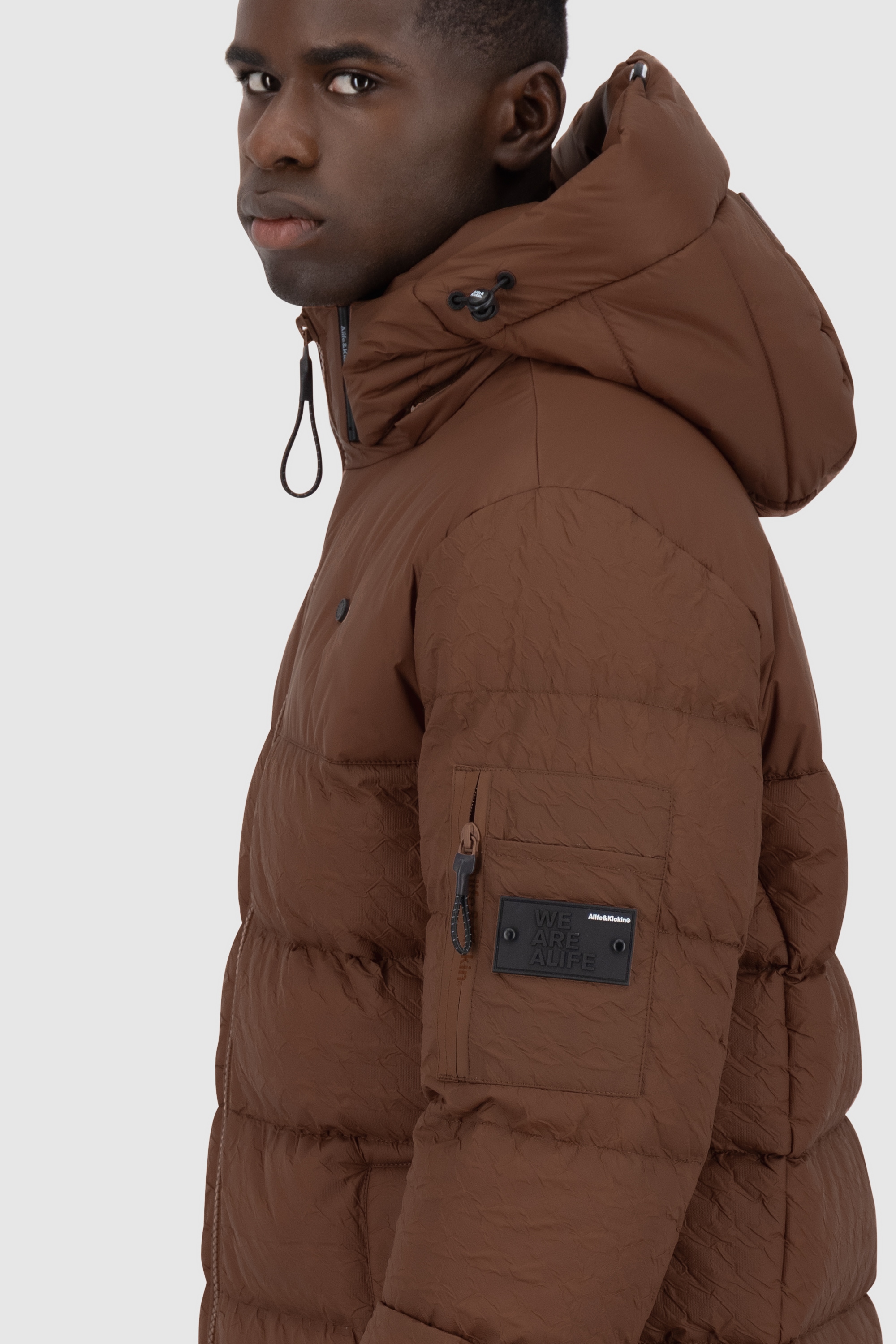 Alife & Kickin Winterjacke »Herren BeatAK A«, Warme gefütterte Herrenwinterjacke mit abnehmbarer Kapuze