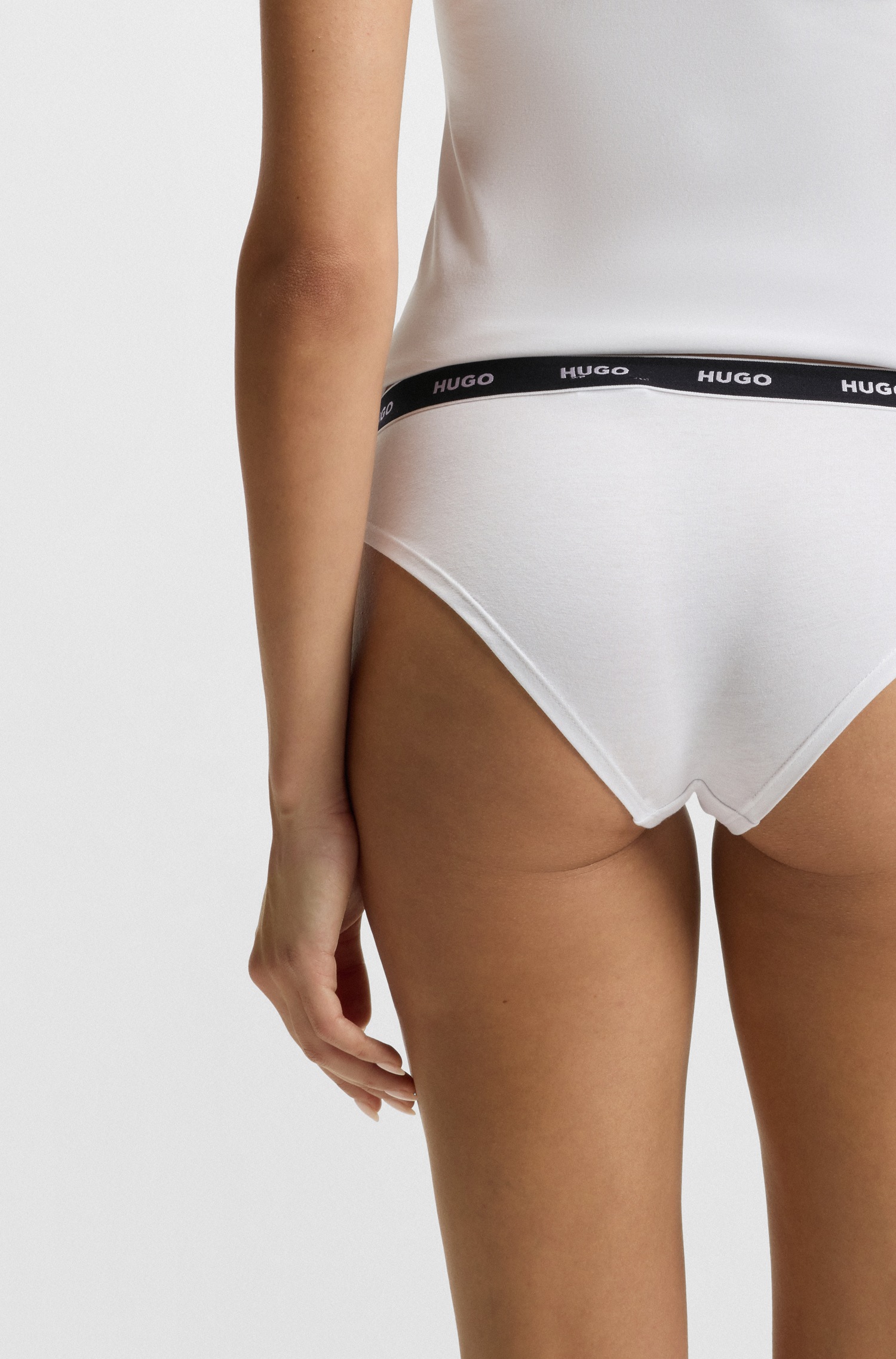 HUGO Underwear Slip »TRIPLET BRIEF STRIPE« Packung, 3 Stk. mit HUGO Logo-Elastikbund