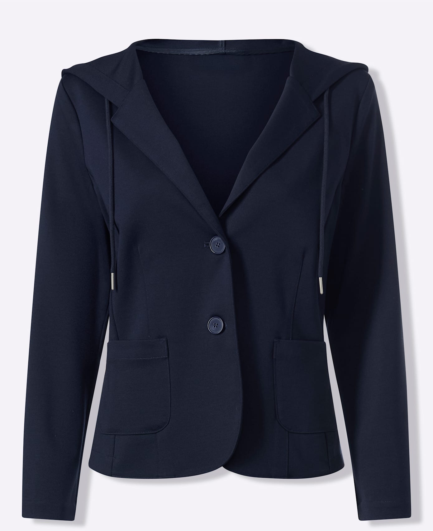 HEINE Damen Sweatblazer Marine Gr. 38 3
