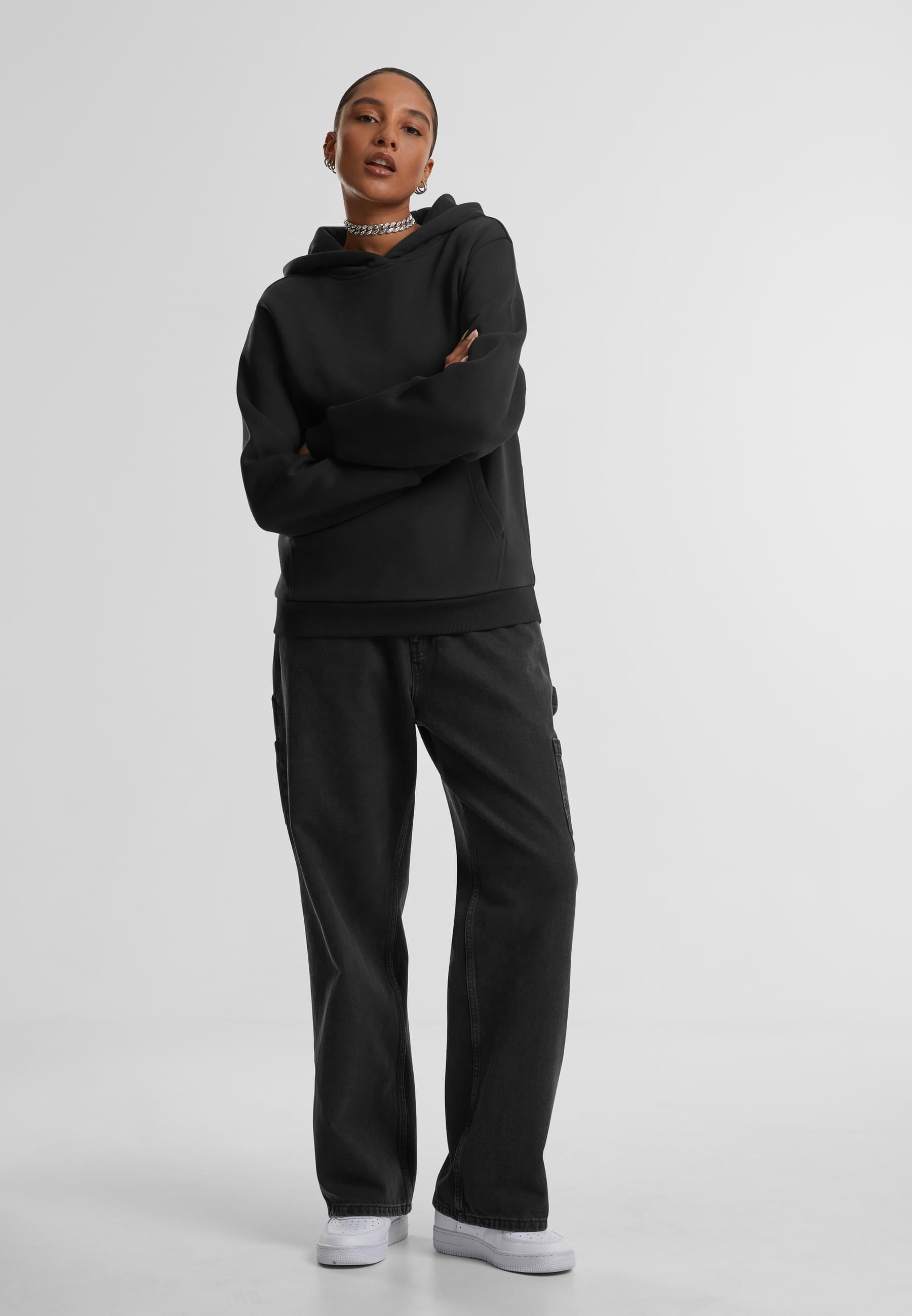URBAN CLASSICS Kapuzenpullover »Urban Classics Ladies Fluffy Hoody«, (1 tlg.)