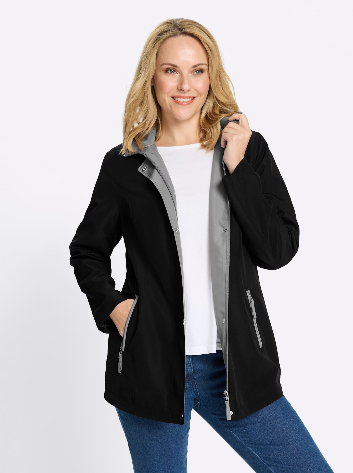 Classic Basics Funktionsjacke mit Kapuze günstig online kaufen