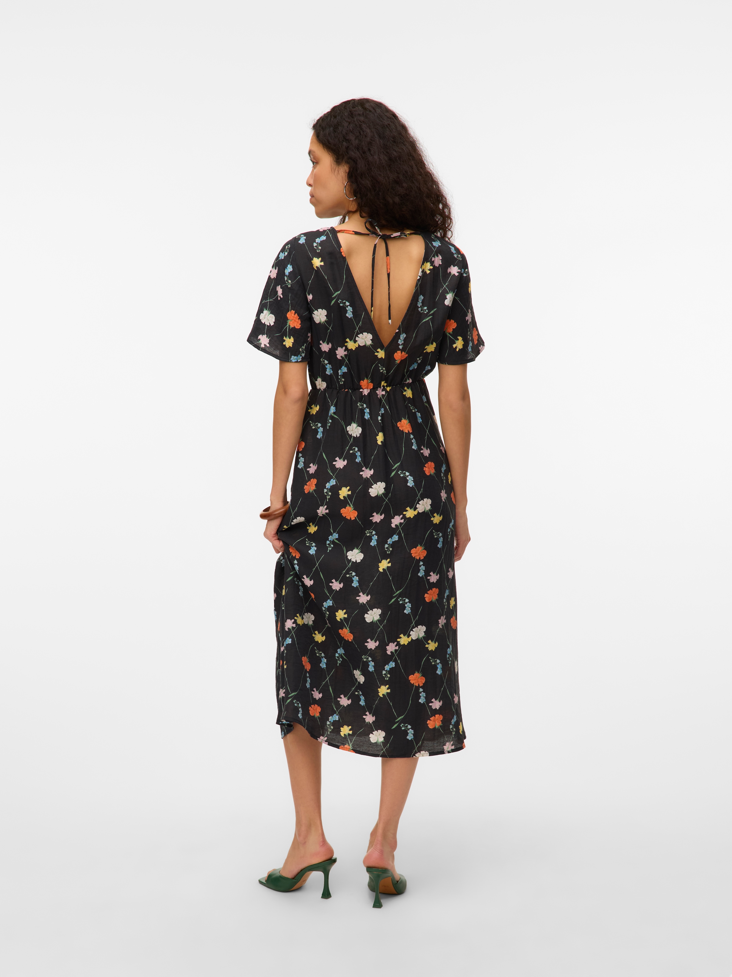 Vero Moda Sommerkleid »VMFLORA OLGA SS 7/8 DRESS WVN GA«