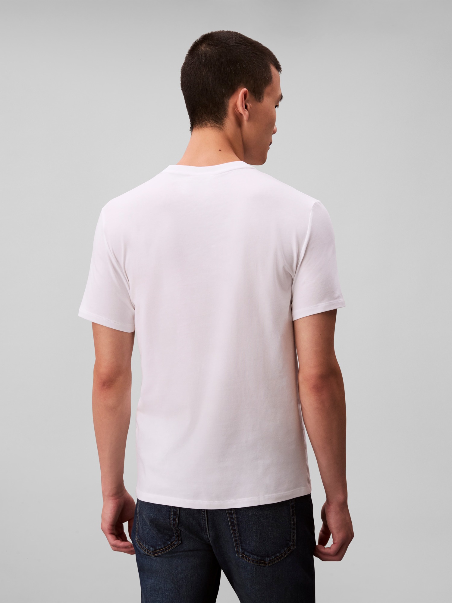 Thumbnail - Calvin Klein T-Shirt "2 Pack SS STRETCH COTTON SLIM TEE", 2 Stk. Rundhalsausschnitt, slim fit