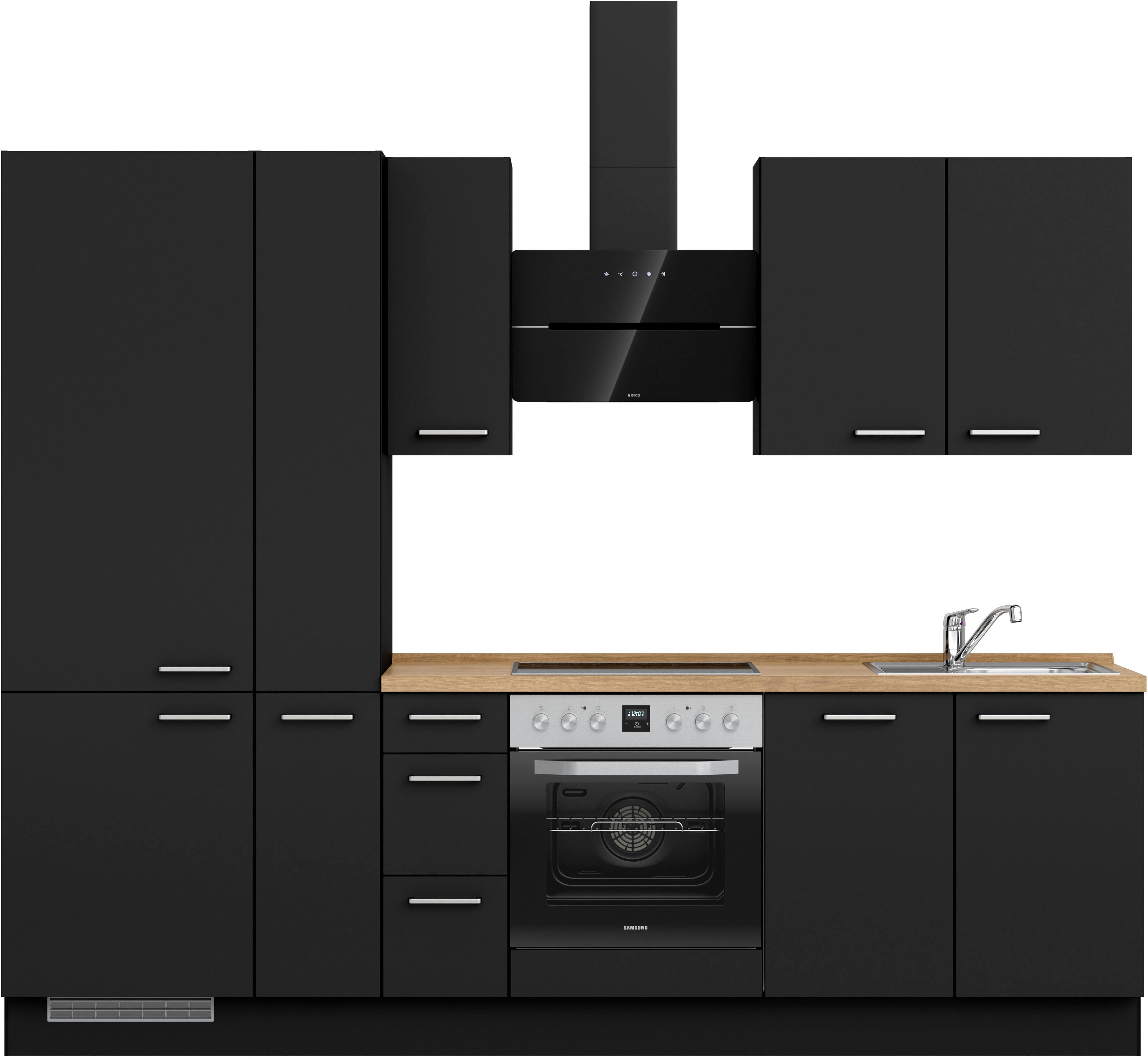 nobilia 1100000002199 ""Touch II", NEU: individuell anpassbar mit gratis Profi-Beratung" vormontiert, Breite 270 cm, Ausrichtung wählbar, wahlw. mit E-Geräten