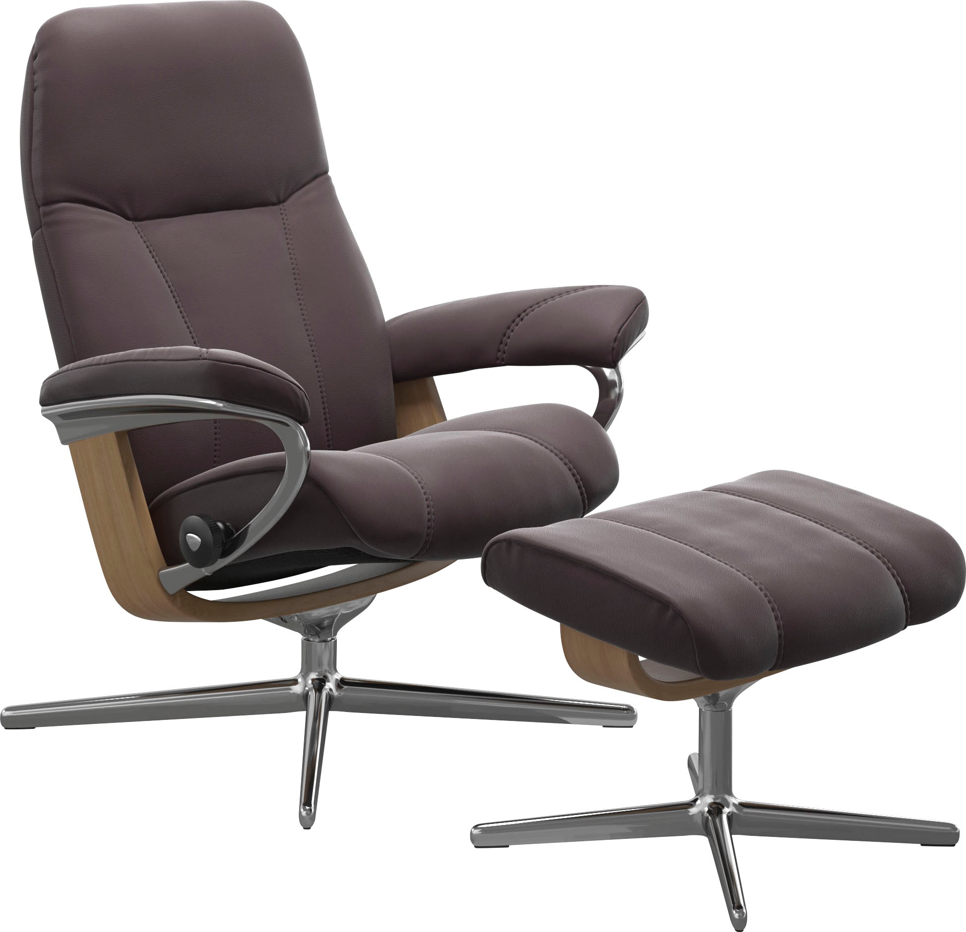 Stressless Relaxsessel "Consul" mit Cross Base, Größe S, M & L, Holzakzent günstig online kaufen