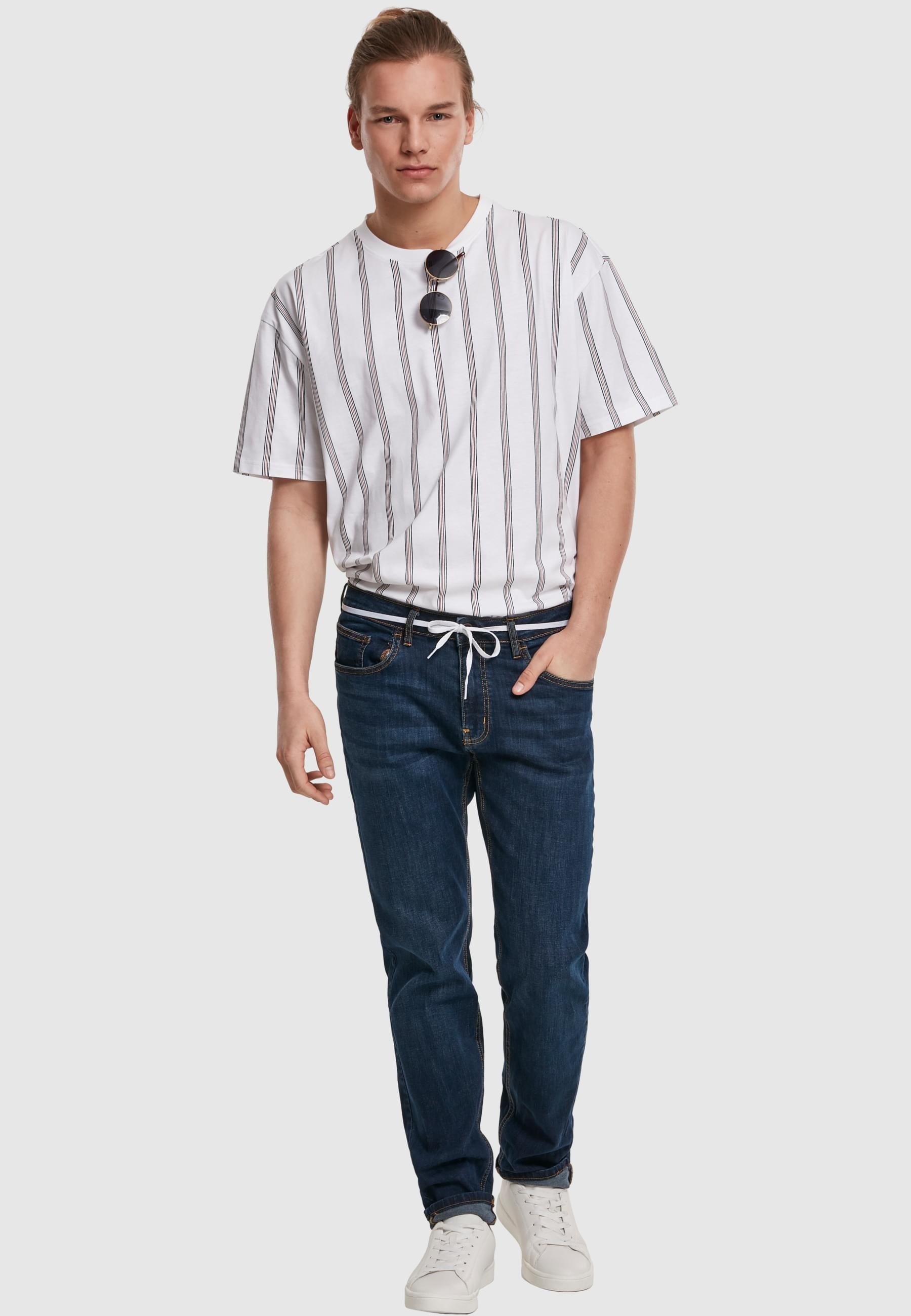 URBAN CLASSICS T-Shirt »Urban Classics Herren Heavy Oversized AOP Stripe Tee«, (1 tlg.)