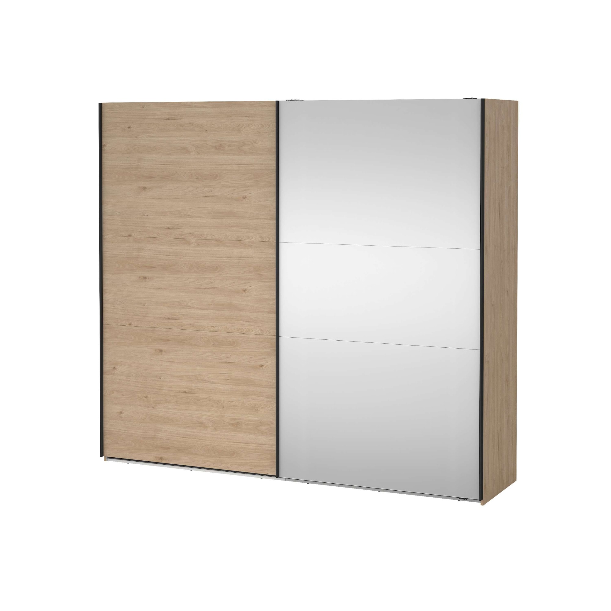 Home affaire Schwebetürenschrank "COMO mit 2 Schwebetüren, moderner und eleganter Kleiderschrank" Viel Stauraum, mit Safe-Slide-Funktion, Made in Denmark