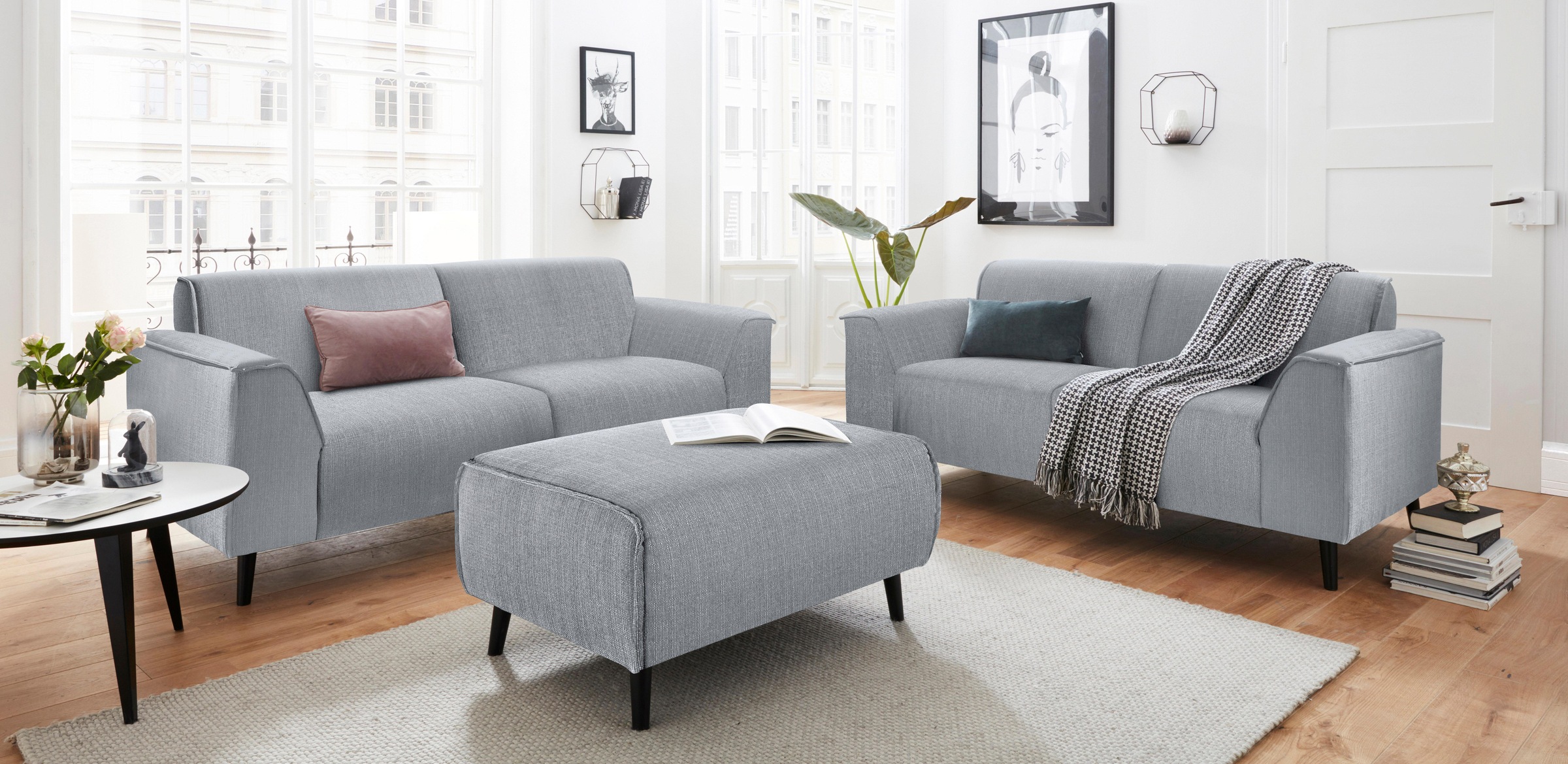 DOMO collection 2,5-Sitzer »Amora inklusive komfortablen Federkern für mehr Sitzkomfort«, zeitlos und bequem