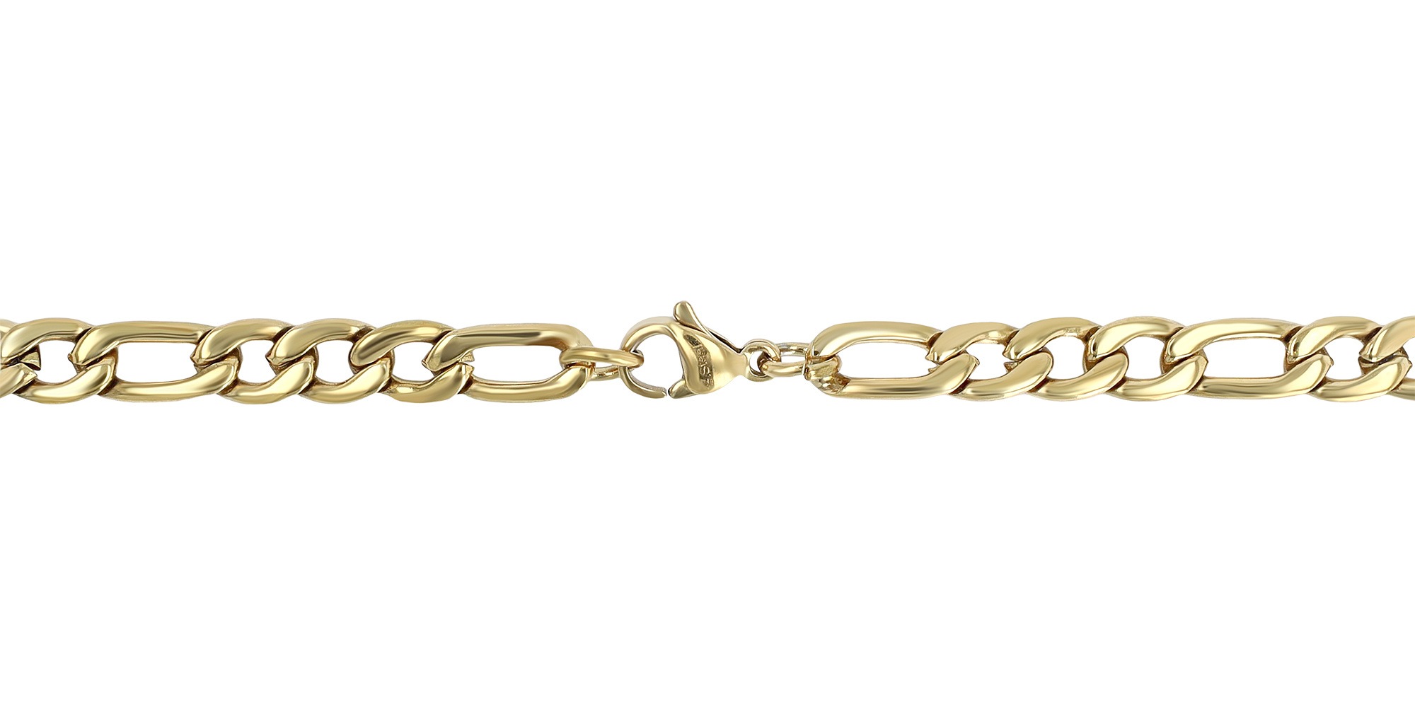 Adelia´s Kette ohne Anhänger »Unisex Halskette – Figarokette aus Edelstahl 60 cm« Ideal als Geschenk für besondere Anlässe
