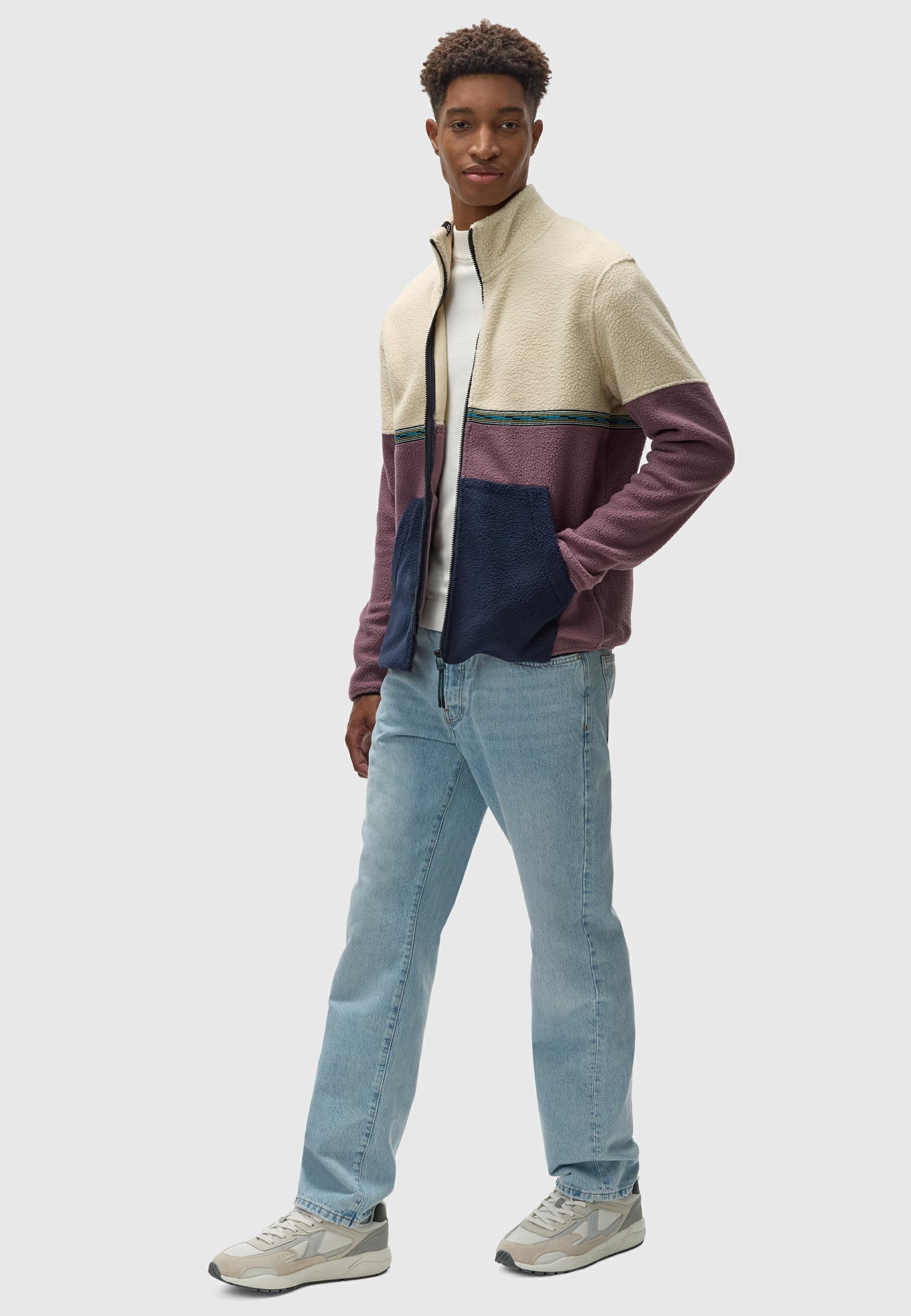 Ragwear Fleecejacke »Lonndy«, ohne Kapuze, Angesagte Herren Plüschjacke mit hohem Kragen