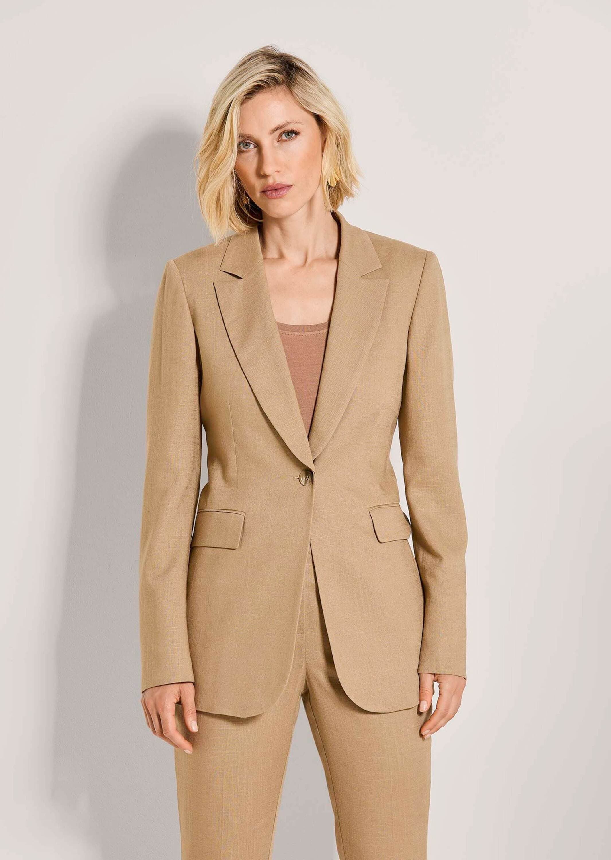 MADELEINE Jackenblazer »Blazer Longblazer mit Reverskragen« Ärmelschlitz