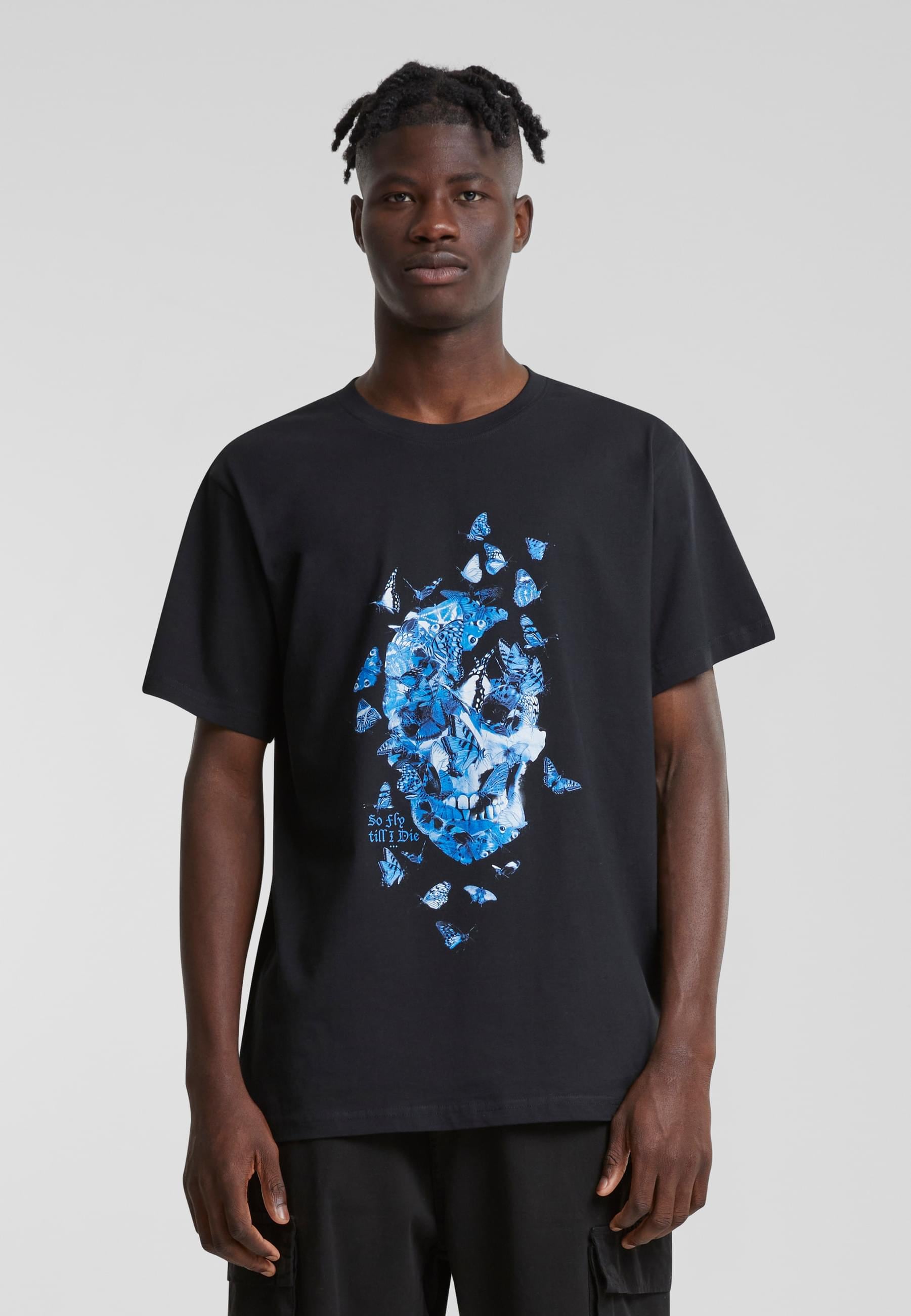 MisterTee T-Shirt »MisterTee Herren Butterfly Skull Tee«, (1 tlg.)