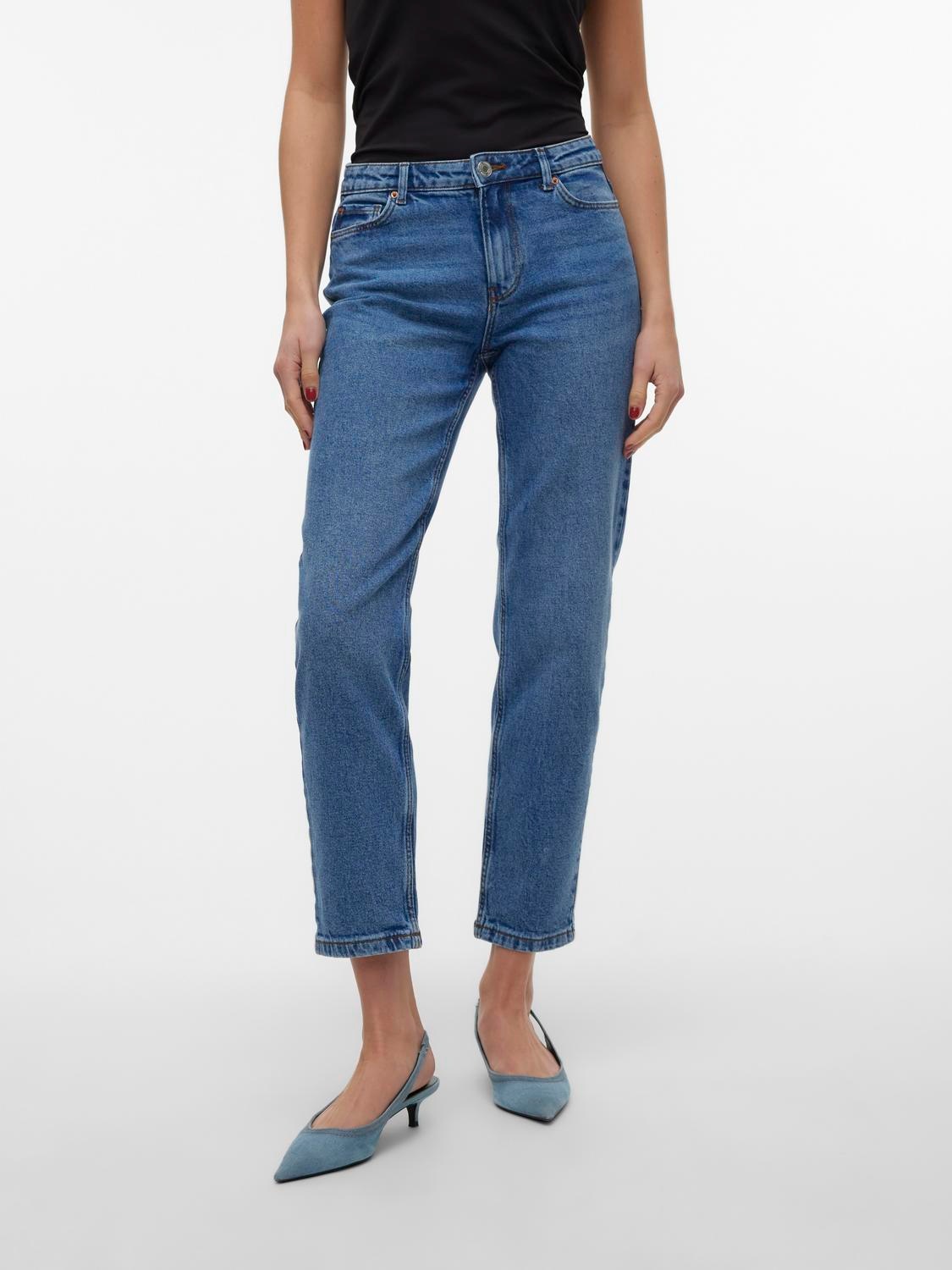 Vero Moda 5-Pocket-Jeans "VMKYLA MR STRAIGHT J VI3413 NOOS" günstig online kaufen