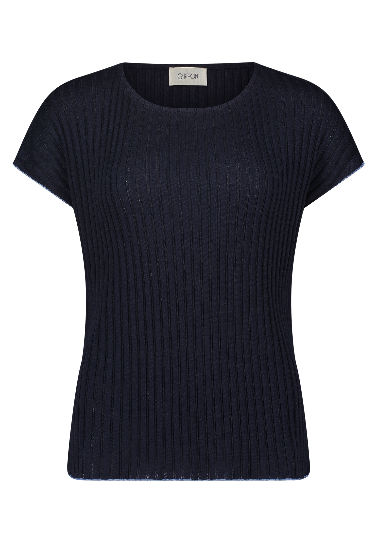 Cartoon Kurzarmshirt »Cartoon Damen Casual-Shirt mit Rippenstruktur«, (1 tlg.), Material