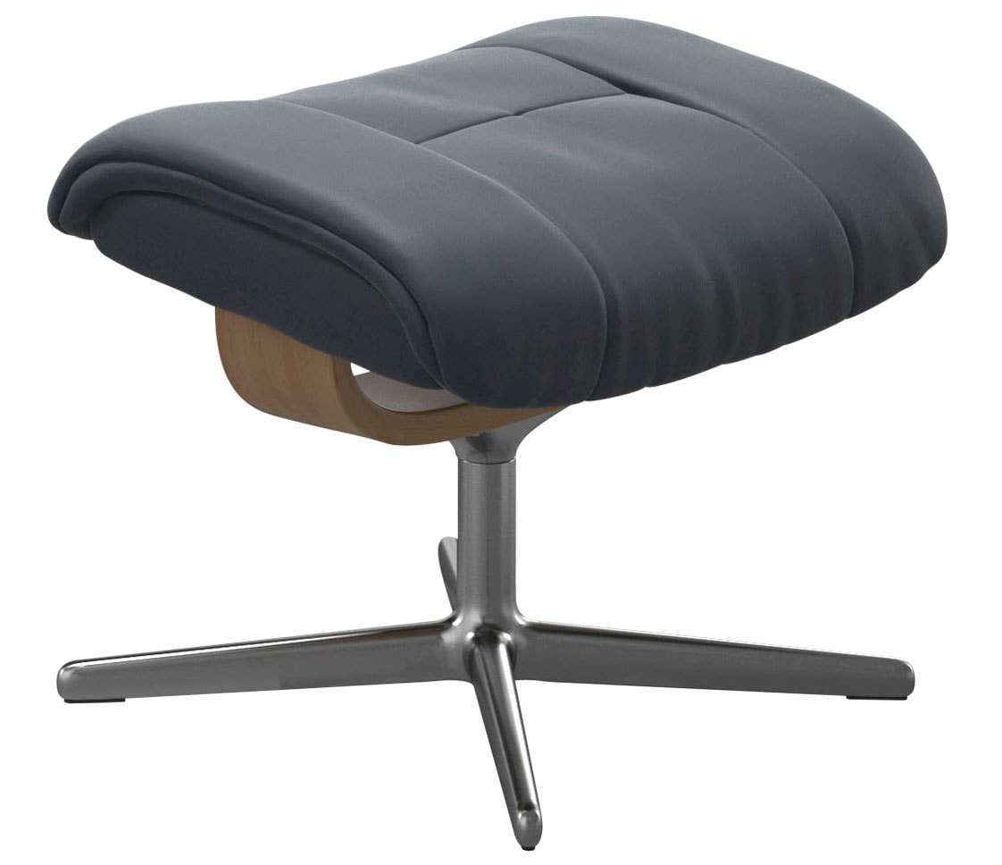 Stressless Fußhocker "Mayfair", mit Cross Base, Größe S, M & L, Holzakzent Eiche