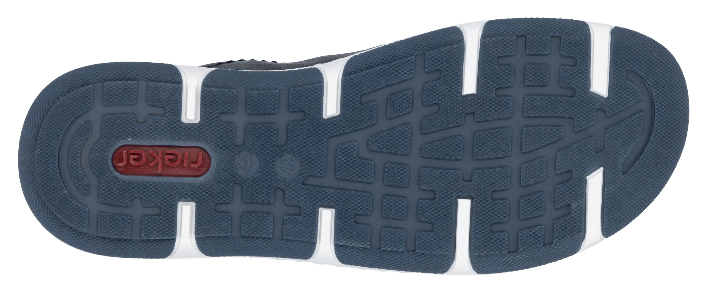 Rieker Sneaker, Halbschuh, Freizeitschuh, Schnürschuh mit gepolstertem Schaftrand