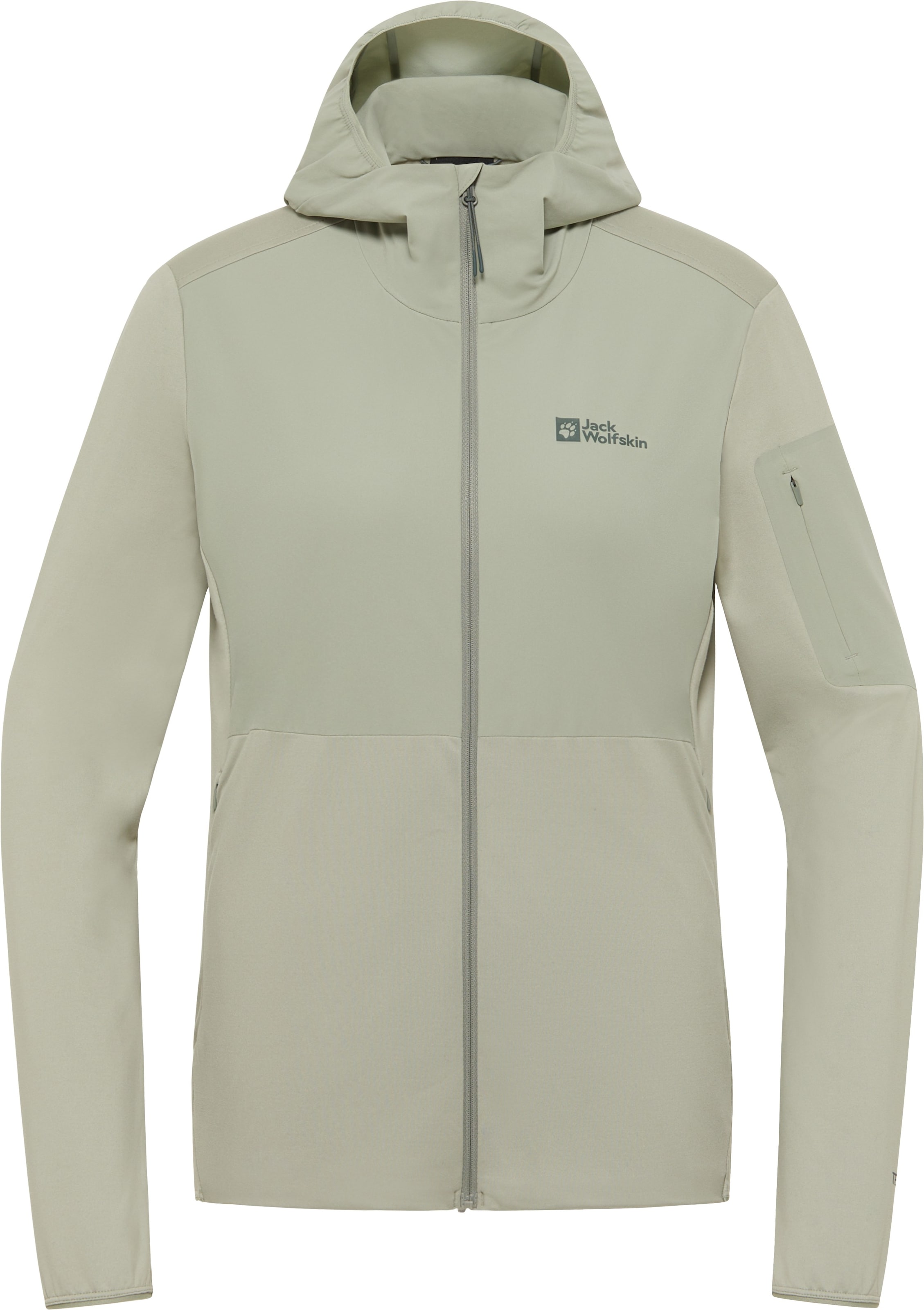 Jack Wolfskin Kapuzenfleecejacke »PRELIGHT TRAIL HOODY W«, mit Kapuze