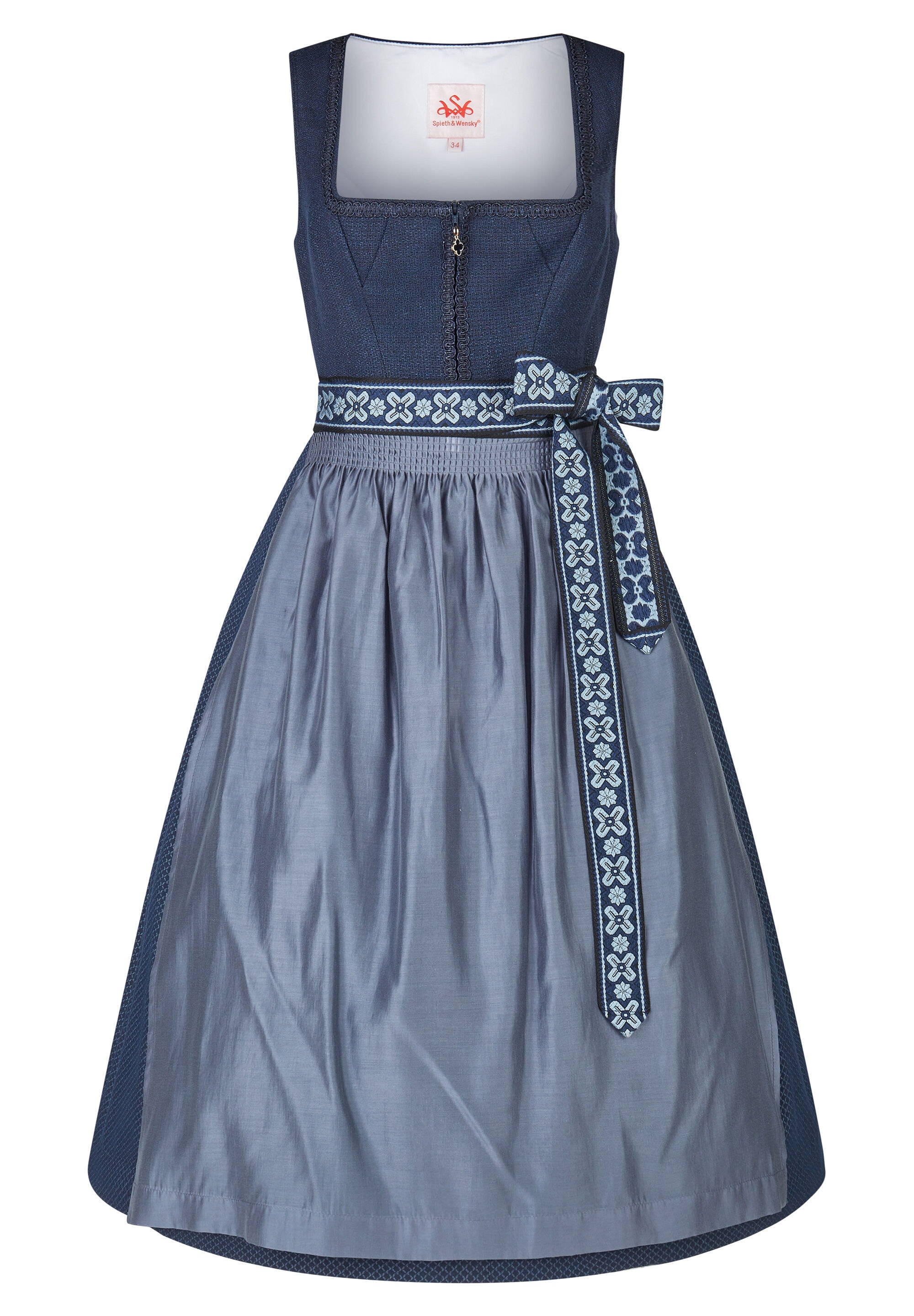 Spieth & Wensky Dirndl "Spieth & Wensky Dirndl Käthe" Ohne Taschen in Midilänge