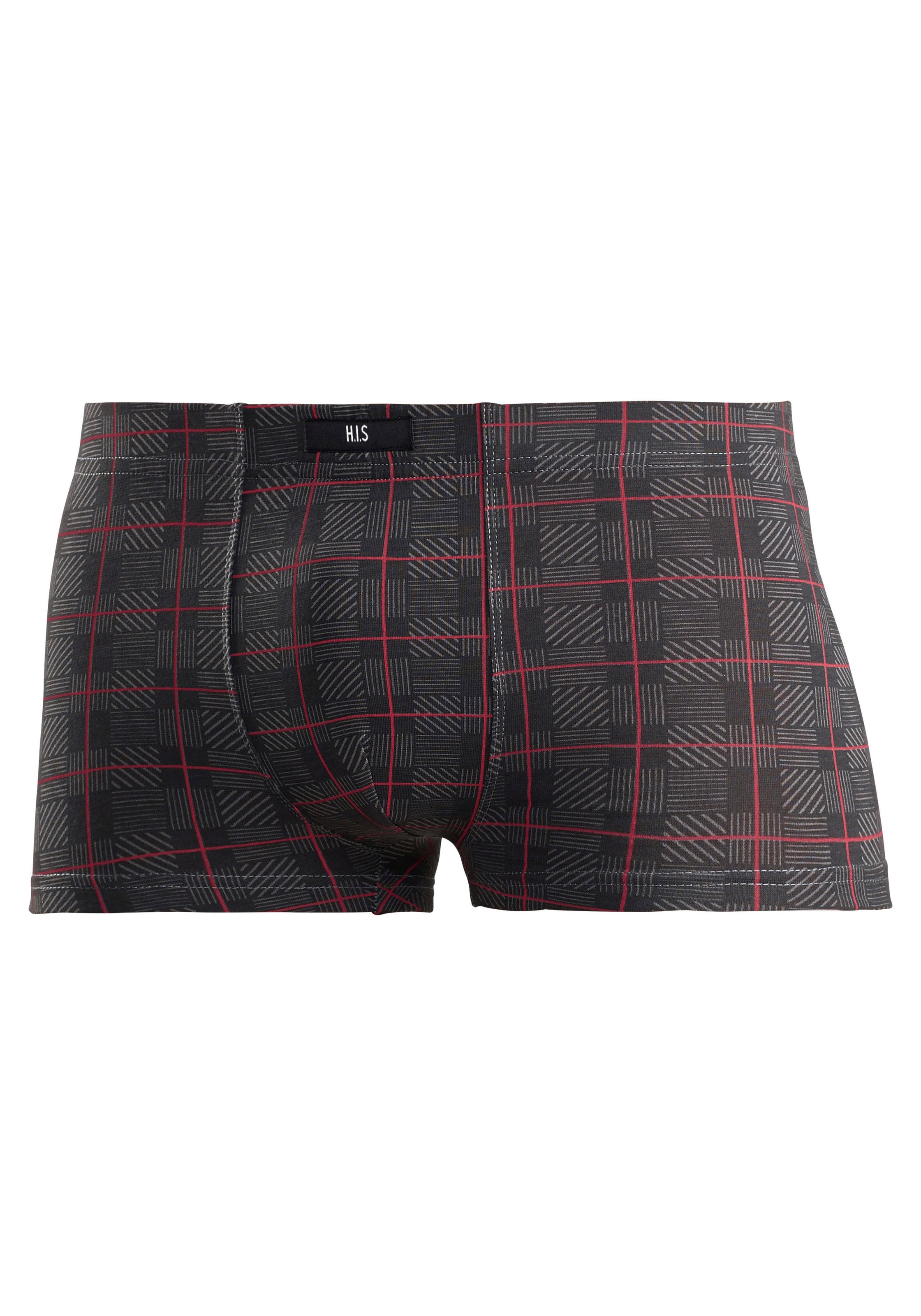 H.I.S Boxershorts, (Packung, 5 St.), in Hipster-Form aus Baumwoll-Stretch