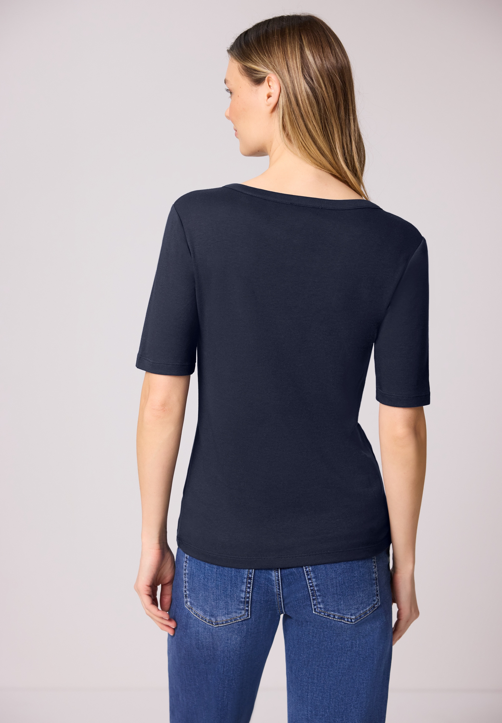 STREET ONE Rundhalsshirt Jersey günstig online kaufen