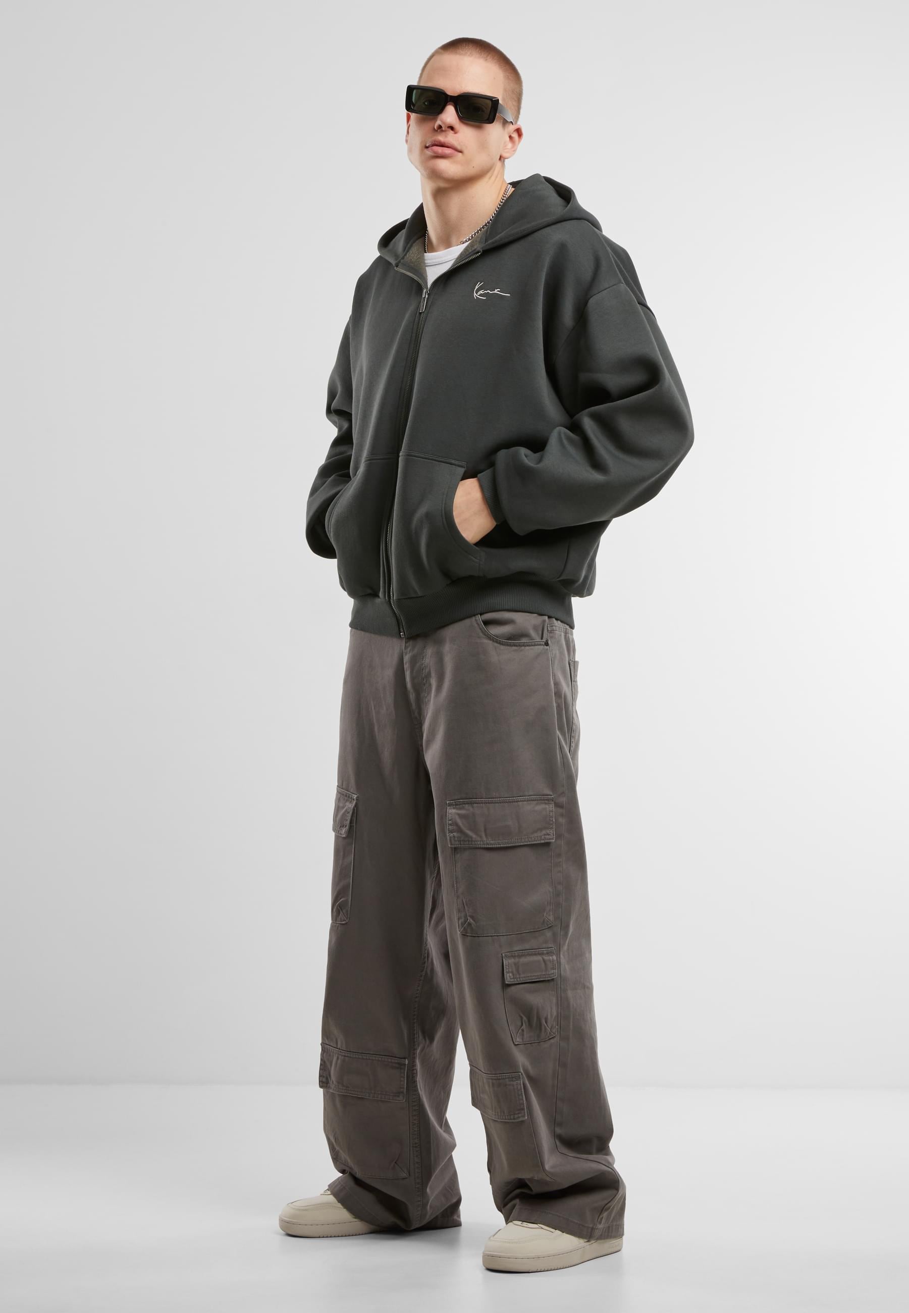 Karl Kani Sweatjacke »Karl Kani KK Old English Chrome Backprint Zip Hoodie«