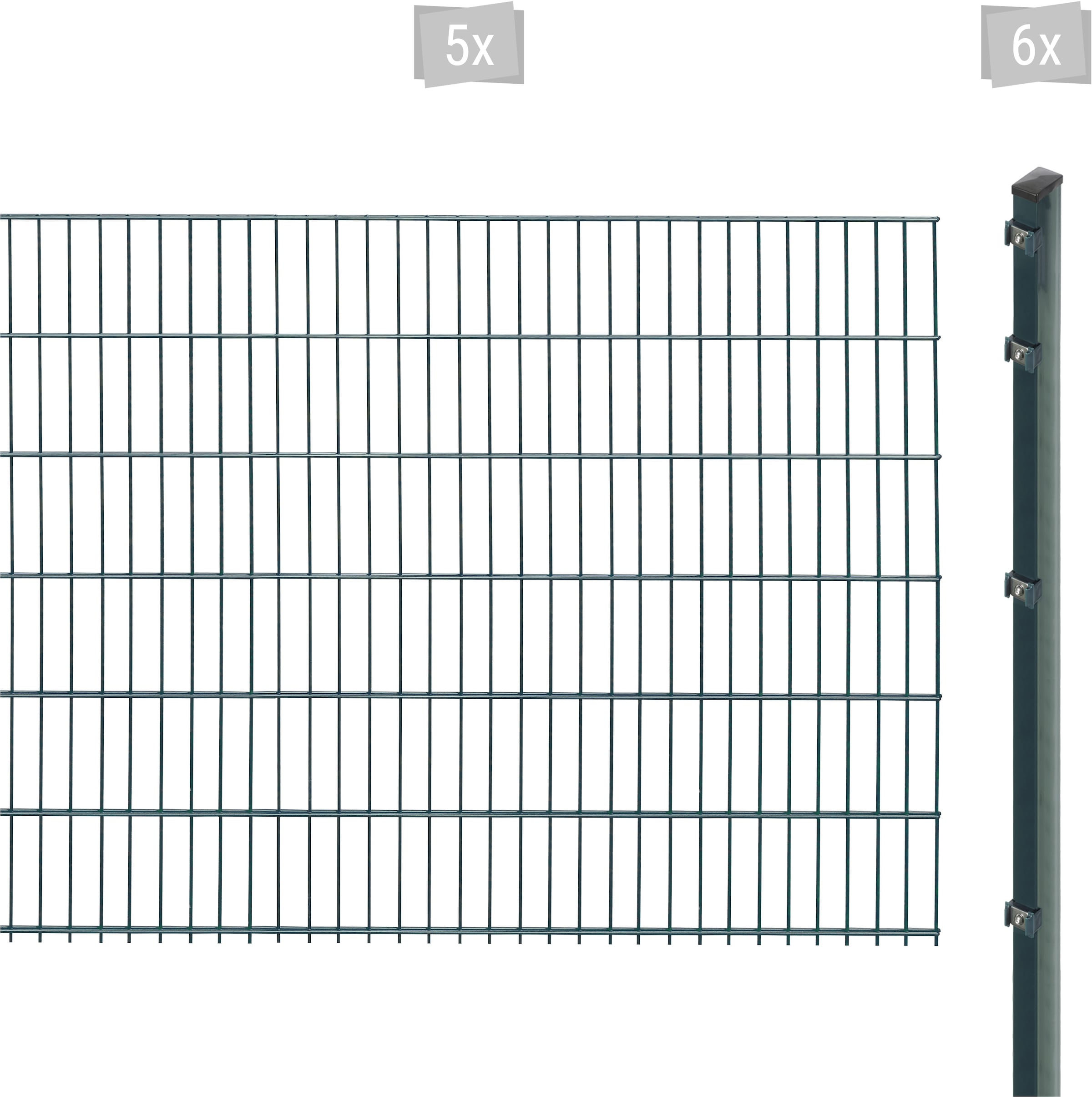 Arvotec Doppelstabmattenzaun "EXCLUSIVE 123 zum Einbetonieren", Zaunhöhe 123 cm, Zaunlänge 2 - 60 m