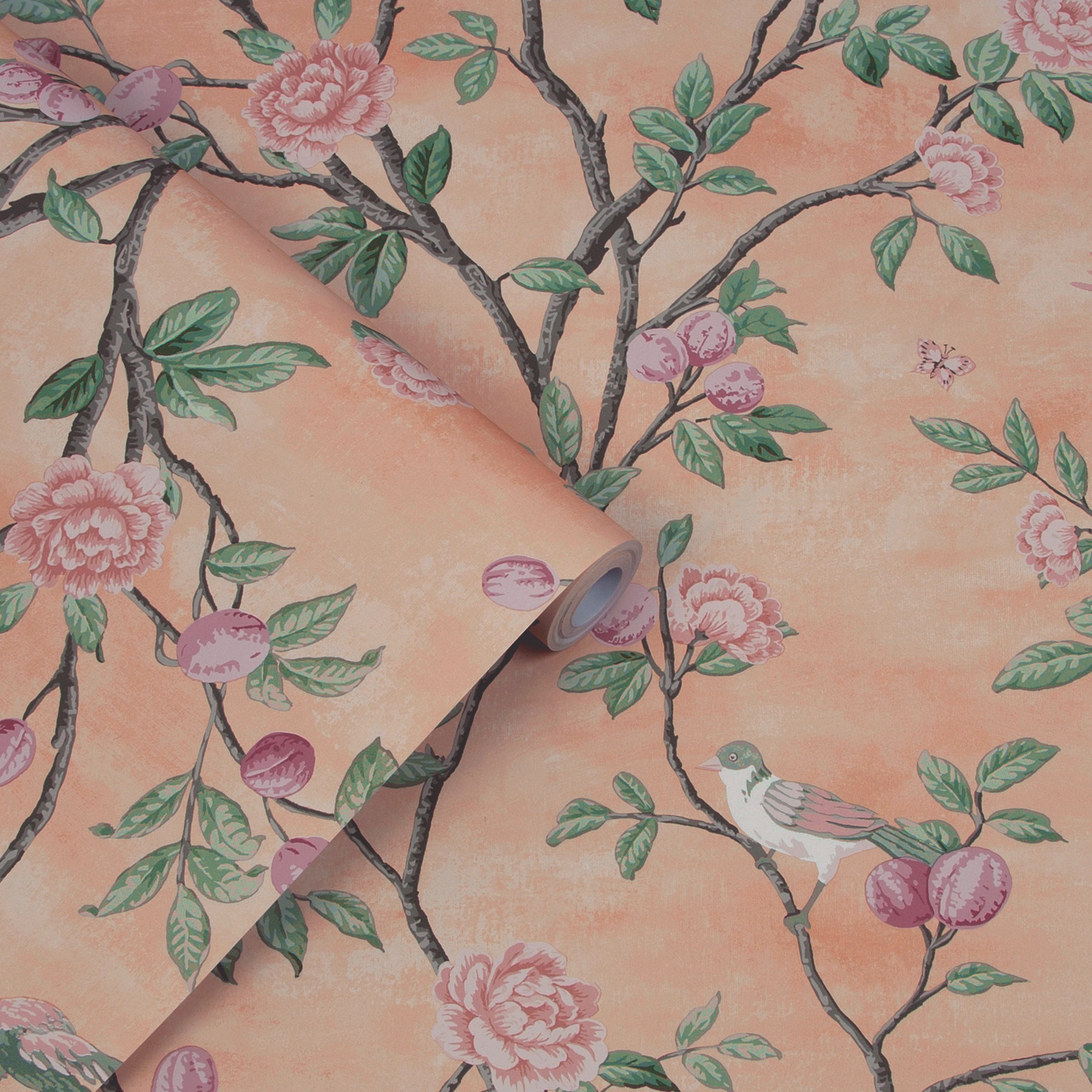 Thumbnail - LAURA ASHLEY Vliestapete "Eglantine" gemustert FSC zertifiziert, mit lebhaftem Druck, 10 Meter Länge