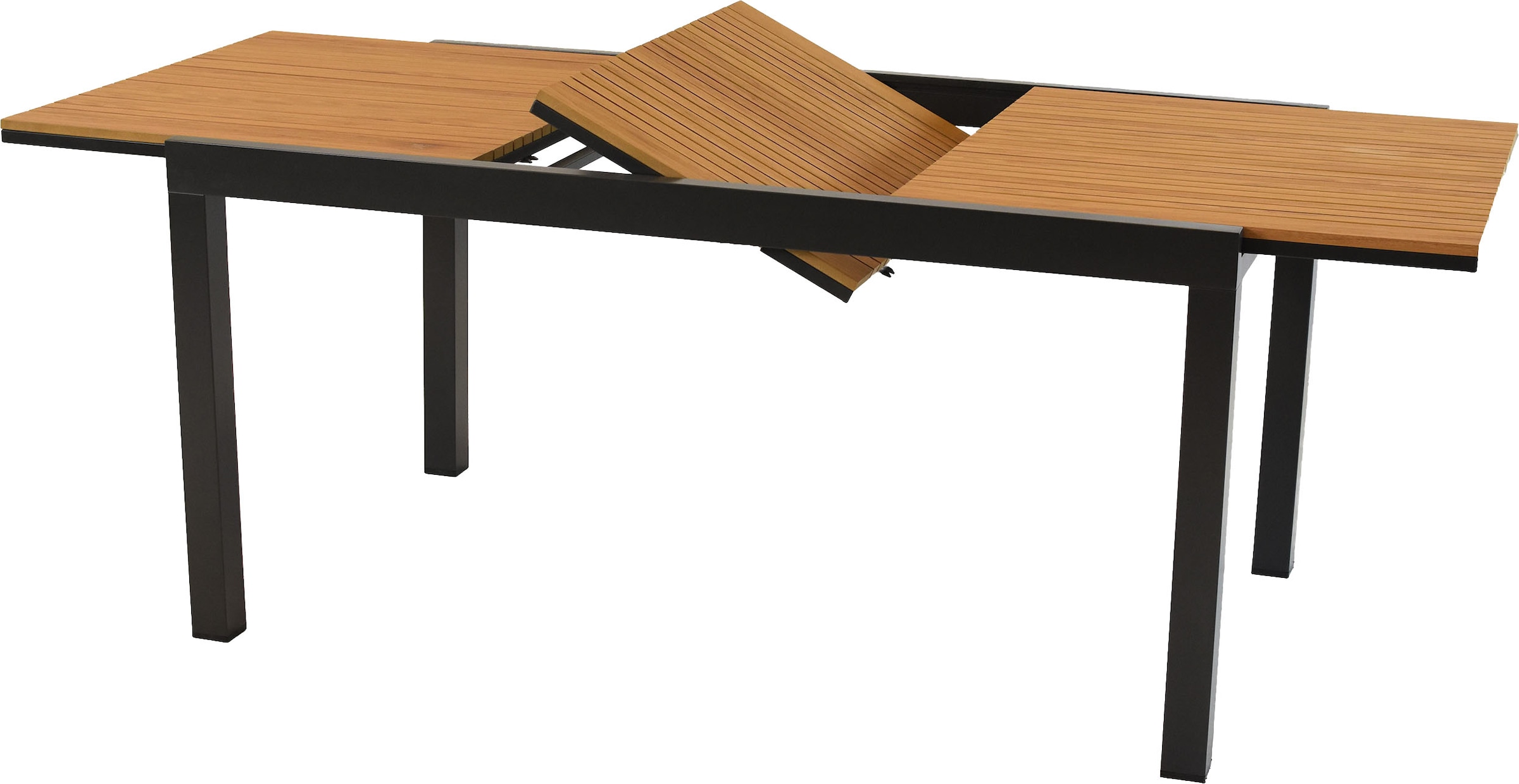 MERXX Garten-Essgruppe »Astros« Set, 13 tlg. inkl. 6 Klappsessel, 6 Auflagen, 1 Ausziehtisch