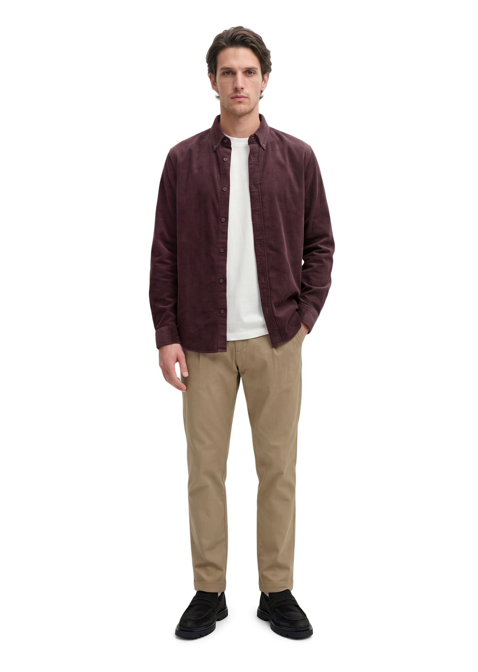 Marc O'Polo Langarmhemd »mit Button-Down-Kragen«