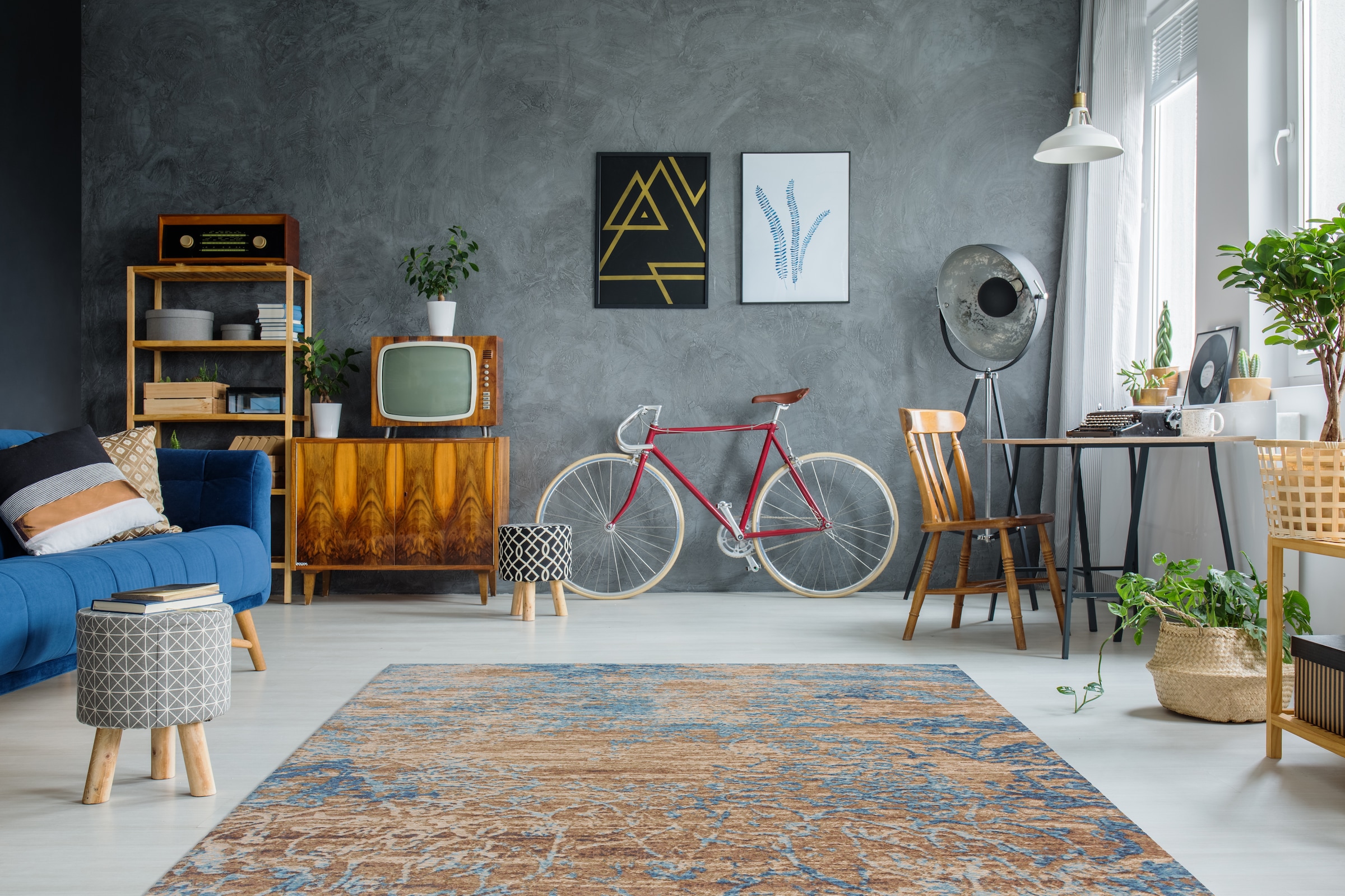 Arte Espina Teppich »Blaze 600«, rechteckig, 8 mm Höhe, spannendes Design,stilvolle Farbgebung,pflegeleicht & widerstandsfähig