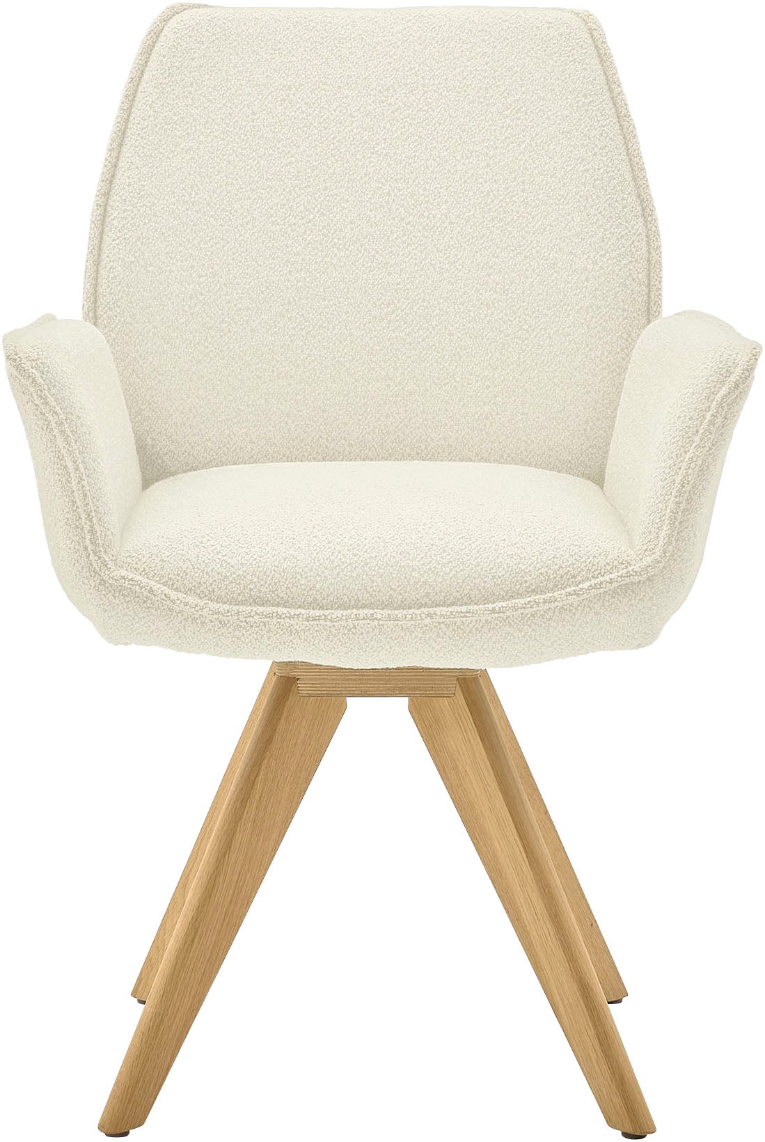Musterring Esszimmerstuhl "Tiama", (Set), 2 St., Bouclé, Stativgestell Eich günstig online kaufen