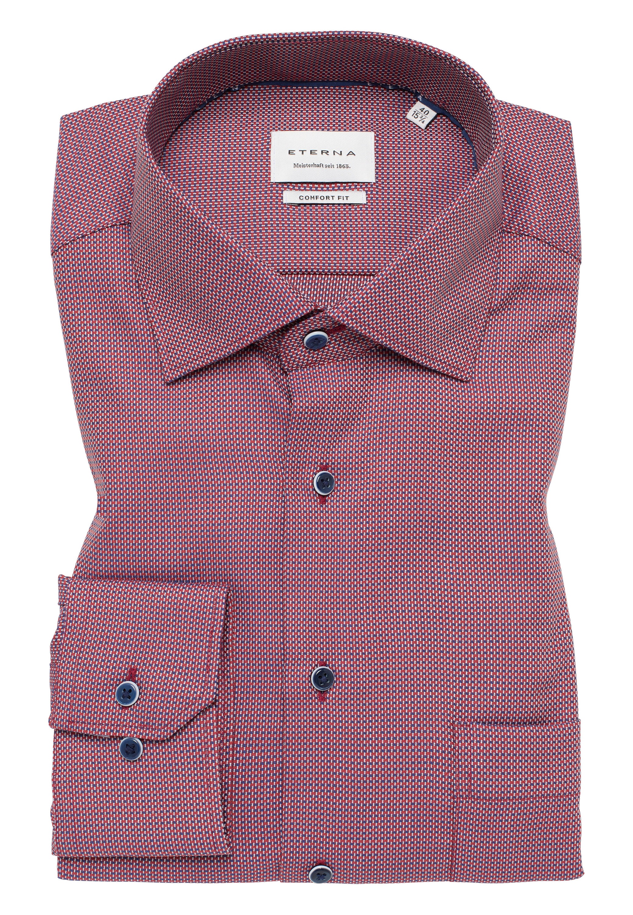 Eterna Langarmhemd »COMFORT FIT«, NON IRON (bügelfrei)
