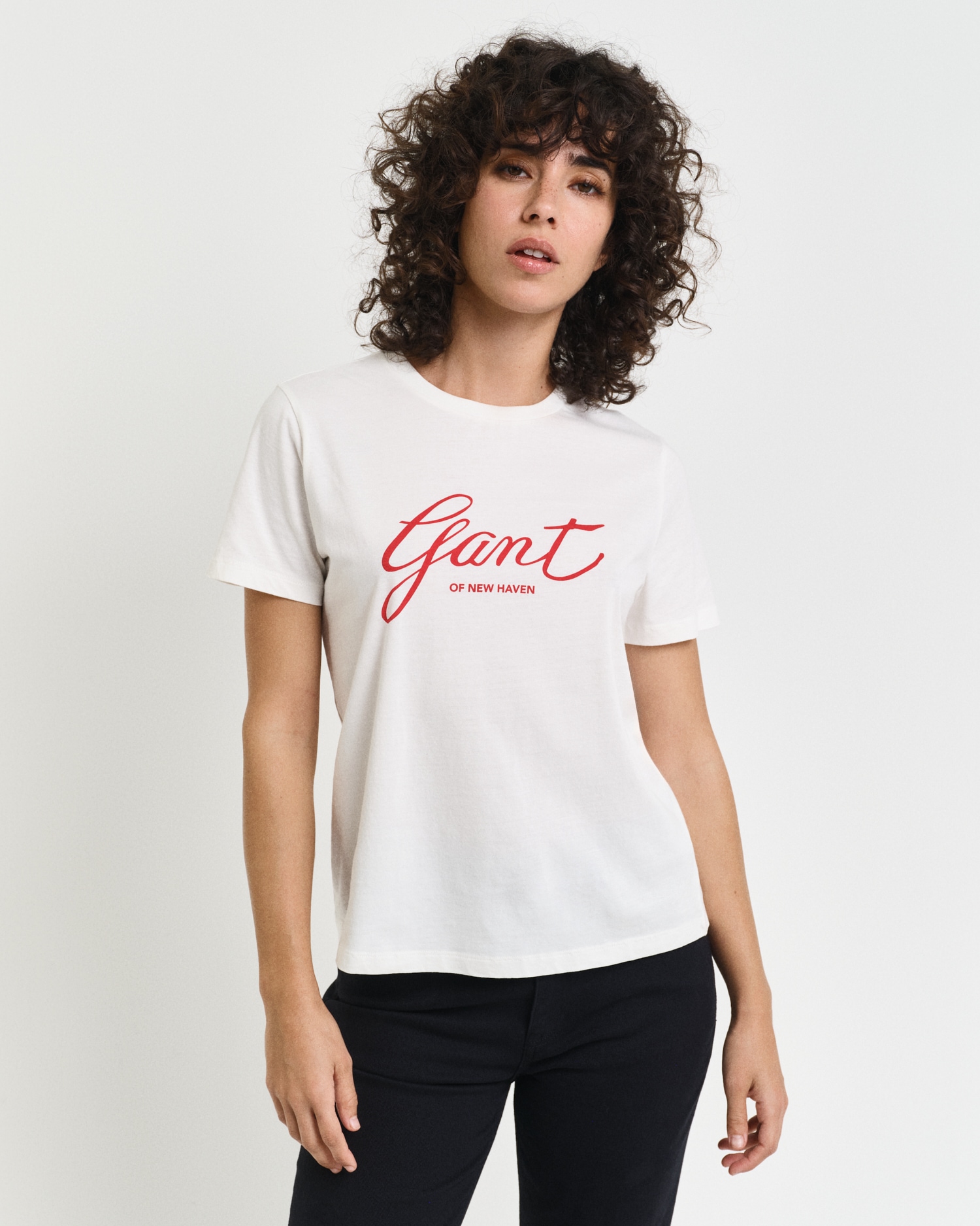 Gant T-Shirt "REG SCRIPT T-SHIRT", GANT-Grafikprint auf der Brust günstig online kaufen