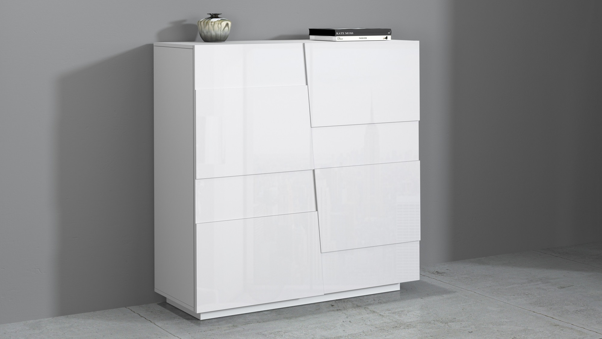 Home affaire Highboard "Pongo" 1 Stk. tlg. günstig online kaufen